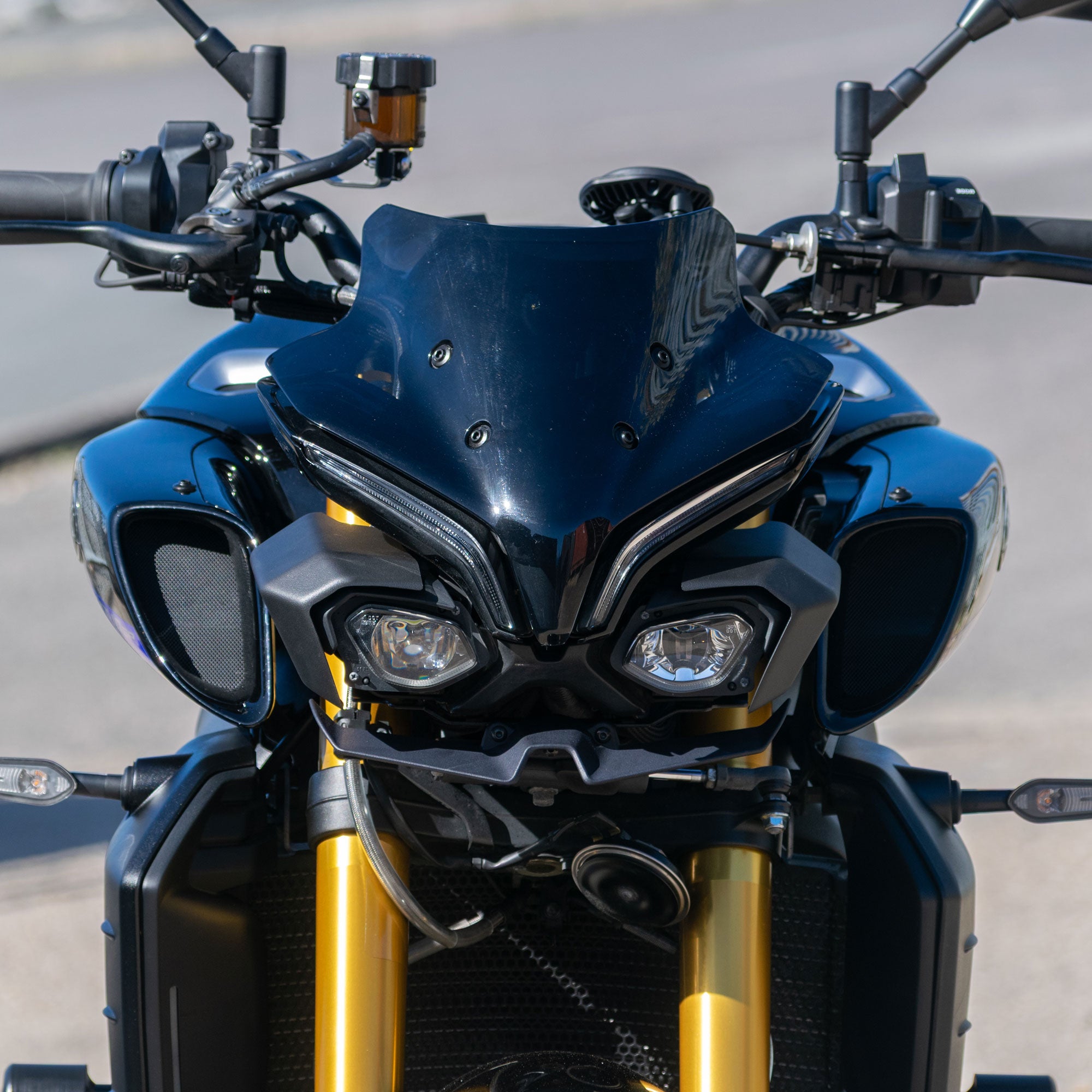Pyramid Headlight Shrouds | Matte Black | Yamaha MT-10 inc SP 2022>Current-Decals-Pyramid Motorcycle Accessories