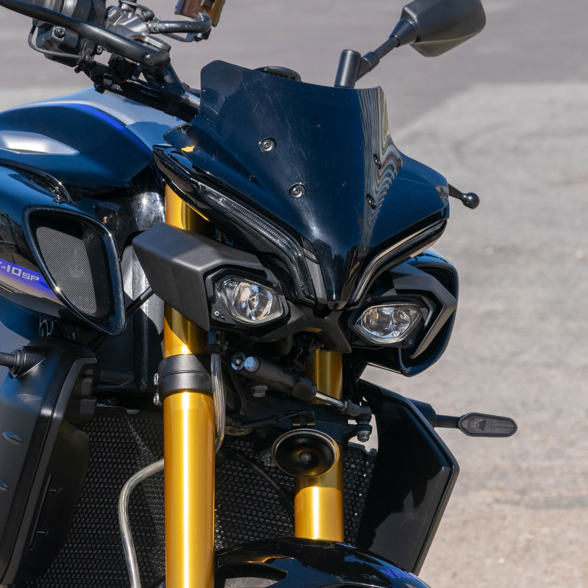 Pyramid Headlight Shrouds | Matte Black | Yamaha MT-10 inc SP 2022>Current-Decals-Pyramid Motorcycle Accessories