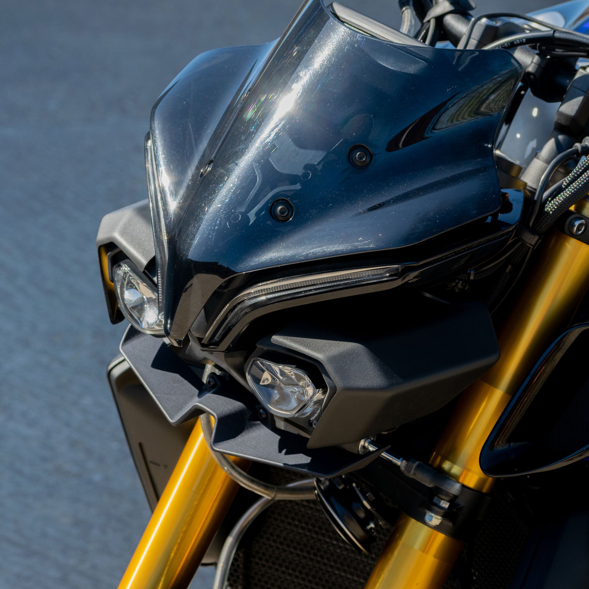 Pyramid Headlight Shrouds | Matte Black | Yamaha MT-10 inc SP 2022>Current-Decals-Pyramid Motorcycle Accessories