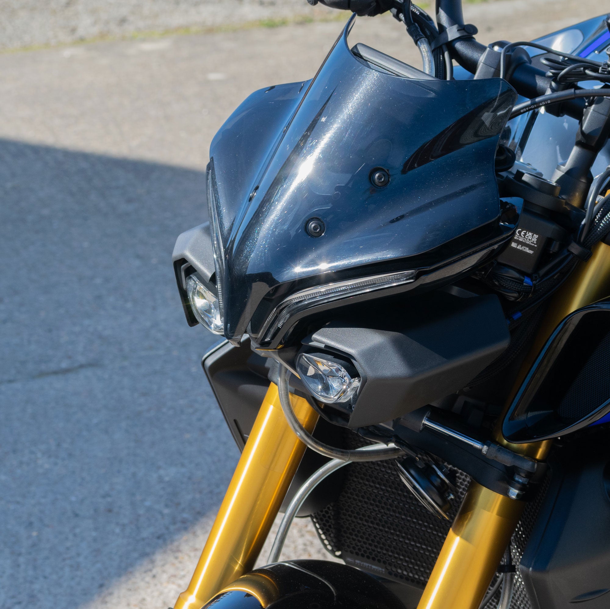 Pyramid Headlight Shrouds | Matte Black | Yamaha MT-10 inc SP 2022>Current-Decals-Pyramid Motorcycle Accessories