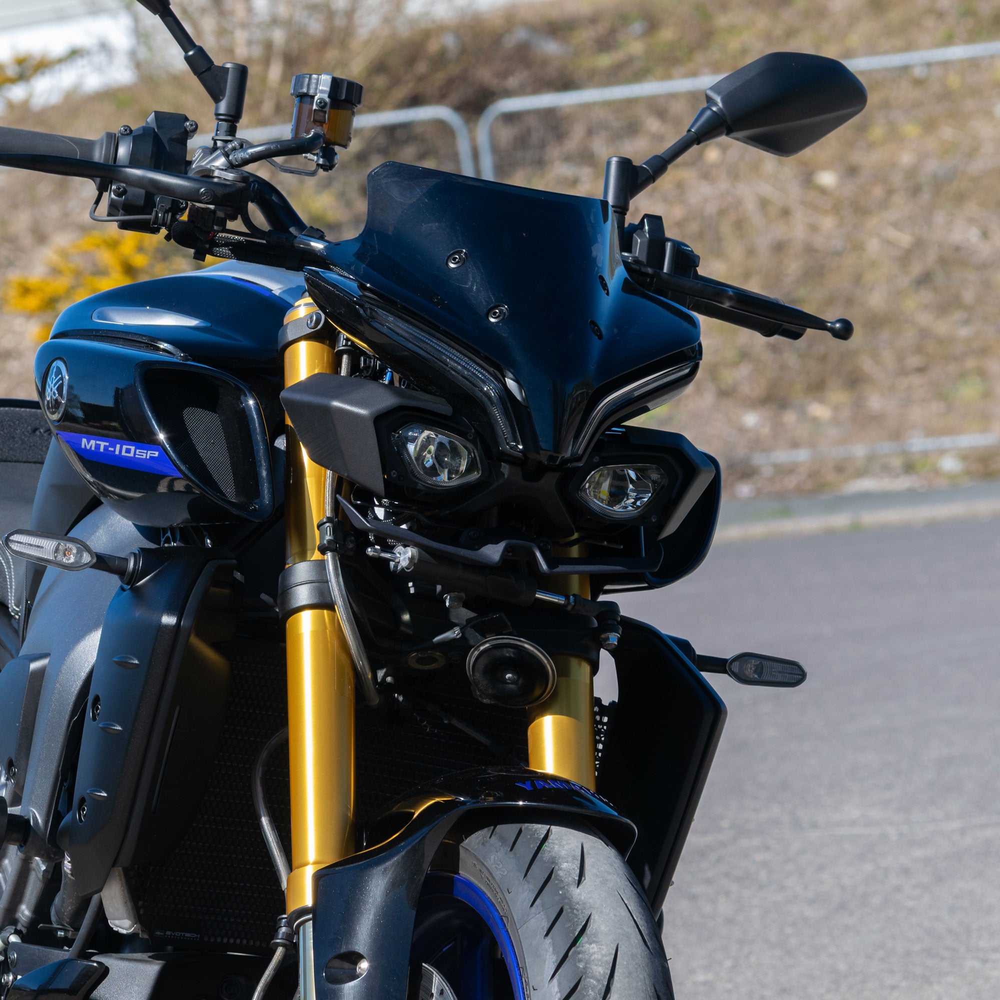Pyramid Headlight Shrouds | Matte Black | Yamaha MT-10 inc SP 2022>Current-Decals-Pyramid Motorcycle Accessories