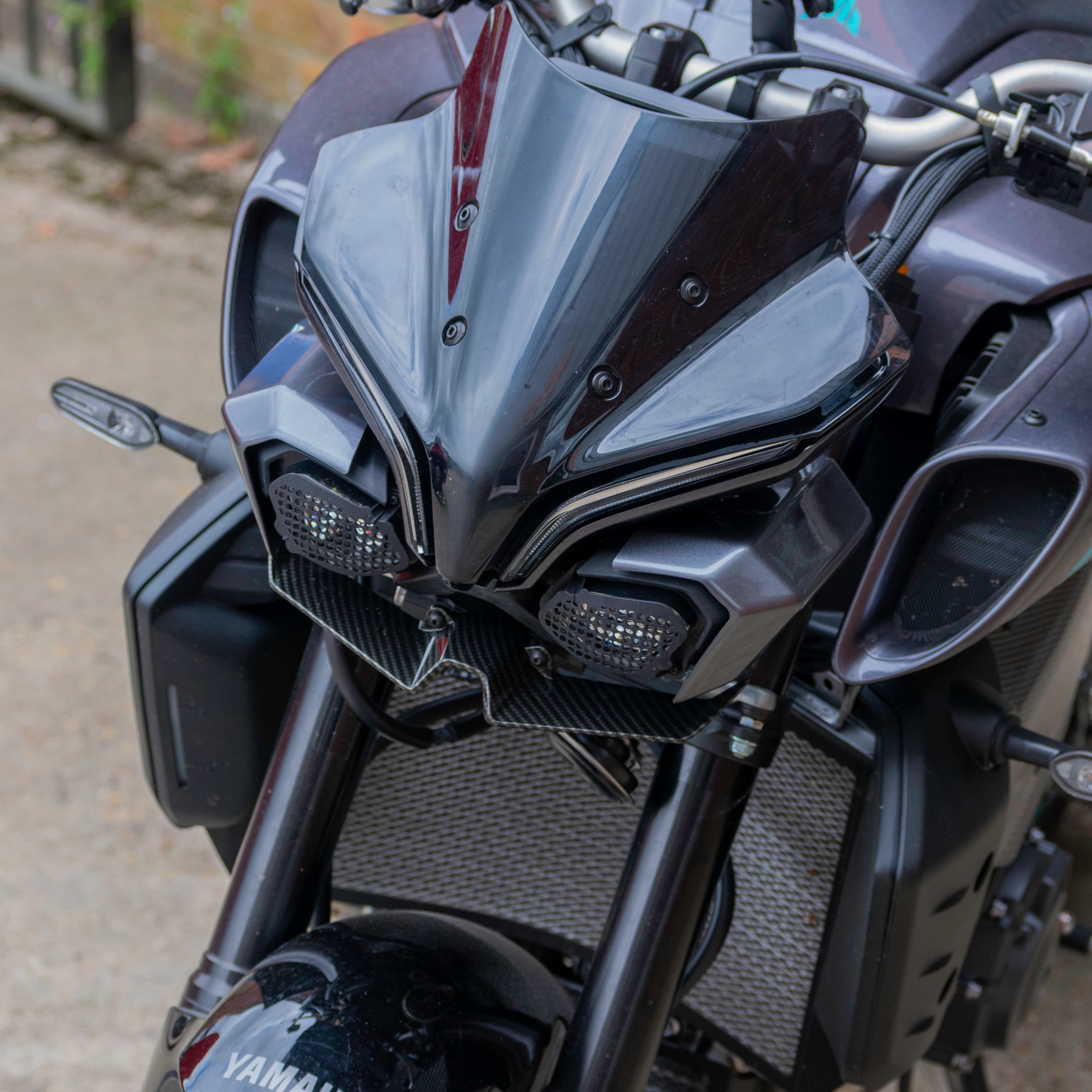 Pyramid Headlight Shrouds | Midnight Cyan | Yamaha MT-10 2024>Current-Decals-Pyramid Motorcycle Accessories