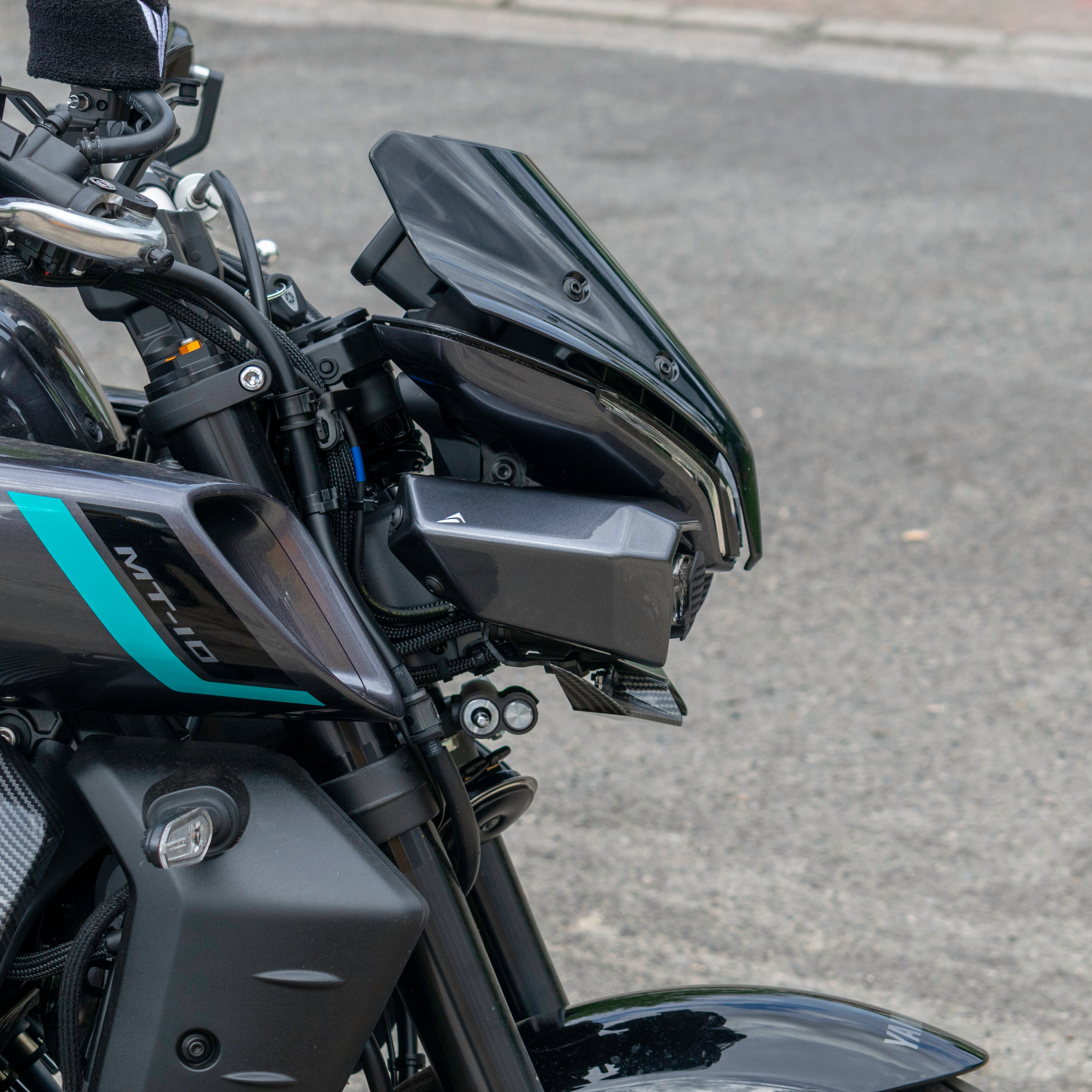 Pyramid Headlight Shrouds | Midnight Cyan | Yamaha MT-10 2024>Current-Decals-Pyramid Motorcycle Accessories