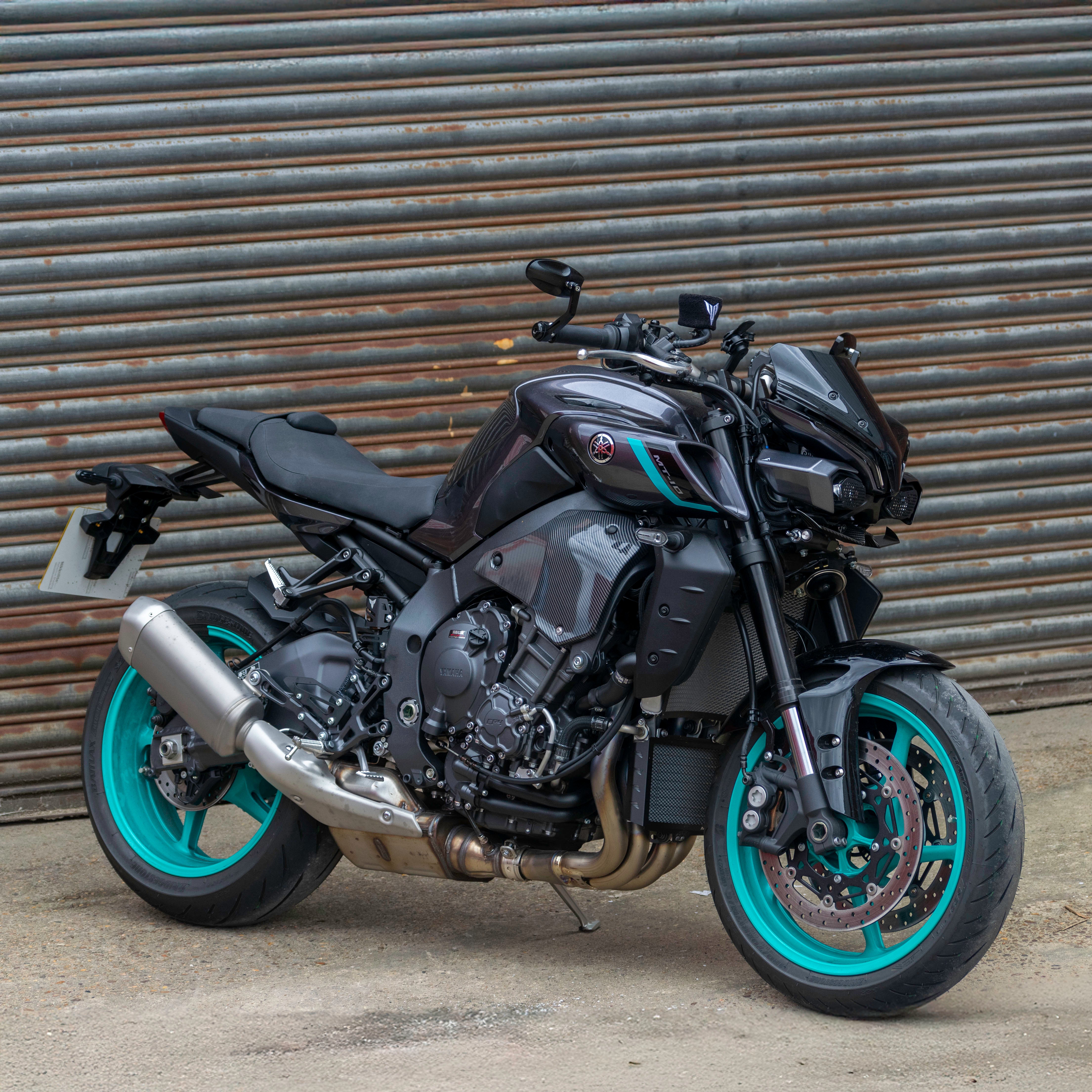 Pyramid Headlight Shrouds | Midnight Cyan | Yamaha MT-10 2024>Current-Decals-Pyramid Motorcycle Accessories