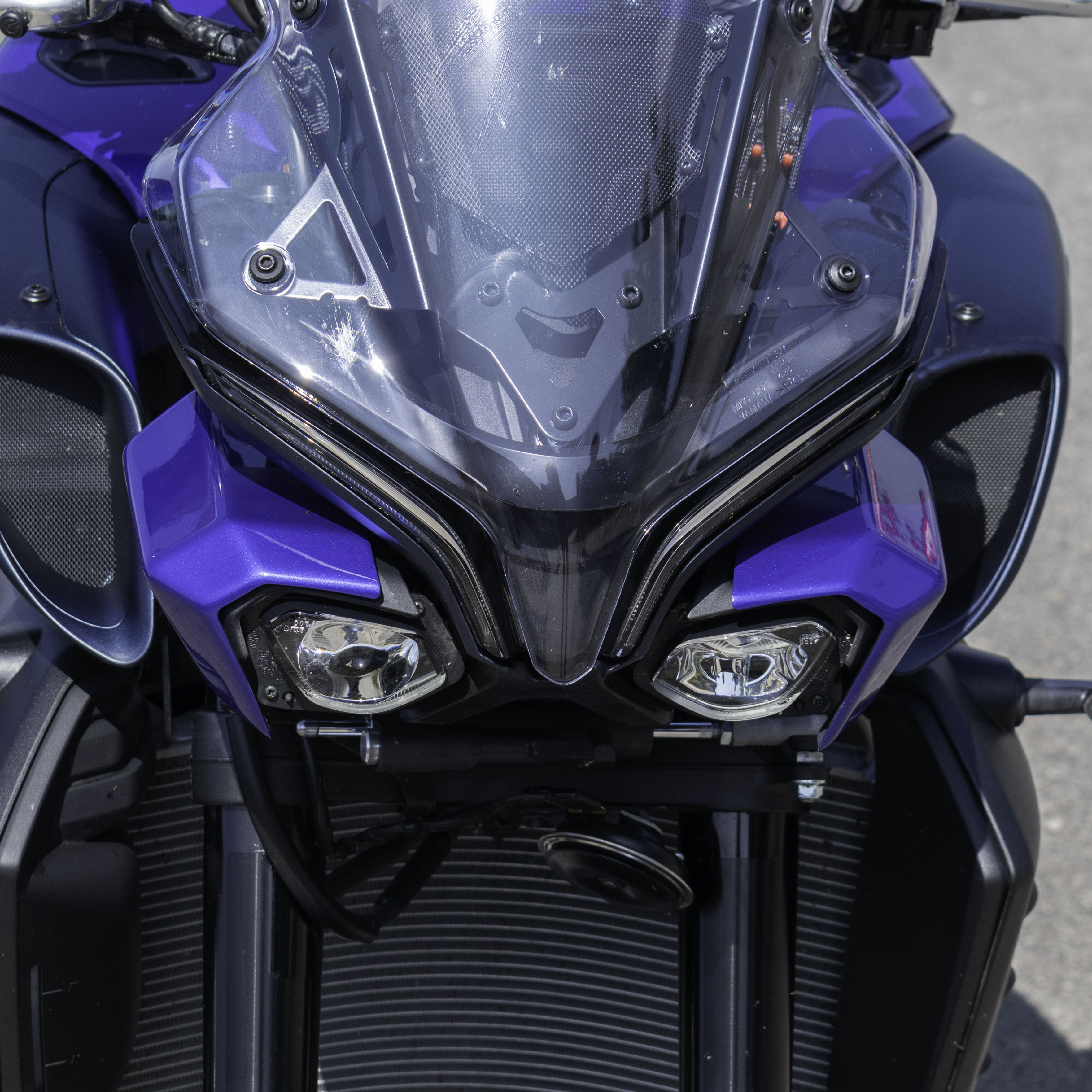 Pyramid Headlight Shrouds | Tech Black | Yamaha MT-10 2022>Current-Decals-Pyramid Motorcycle Accessories