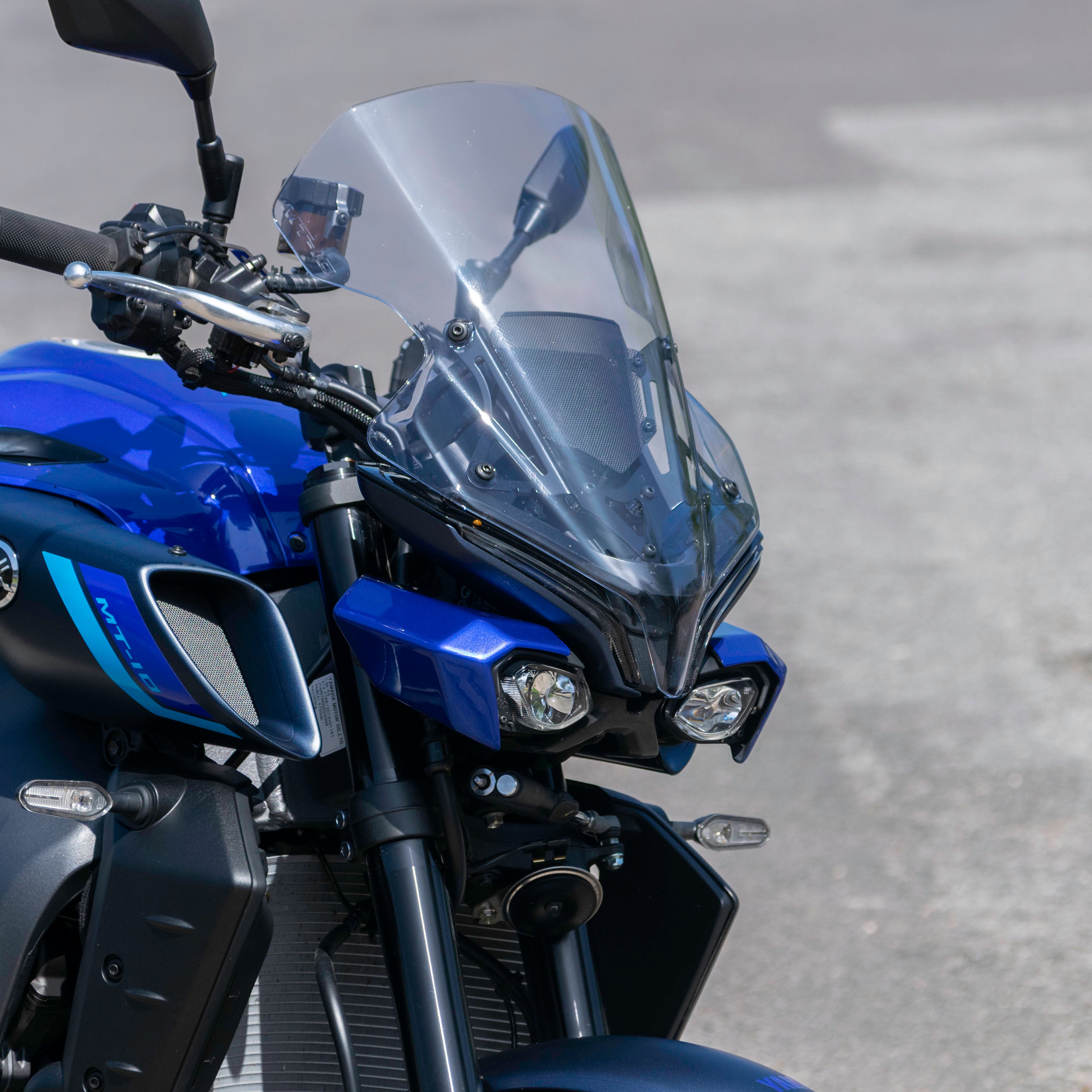 Pyramid Headlight Shrouds | Tech Black | Yamaha MT-10 2022>Current-Decals-Pyramid Motorcycle Accessories