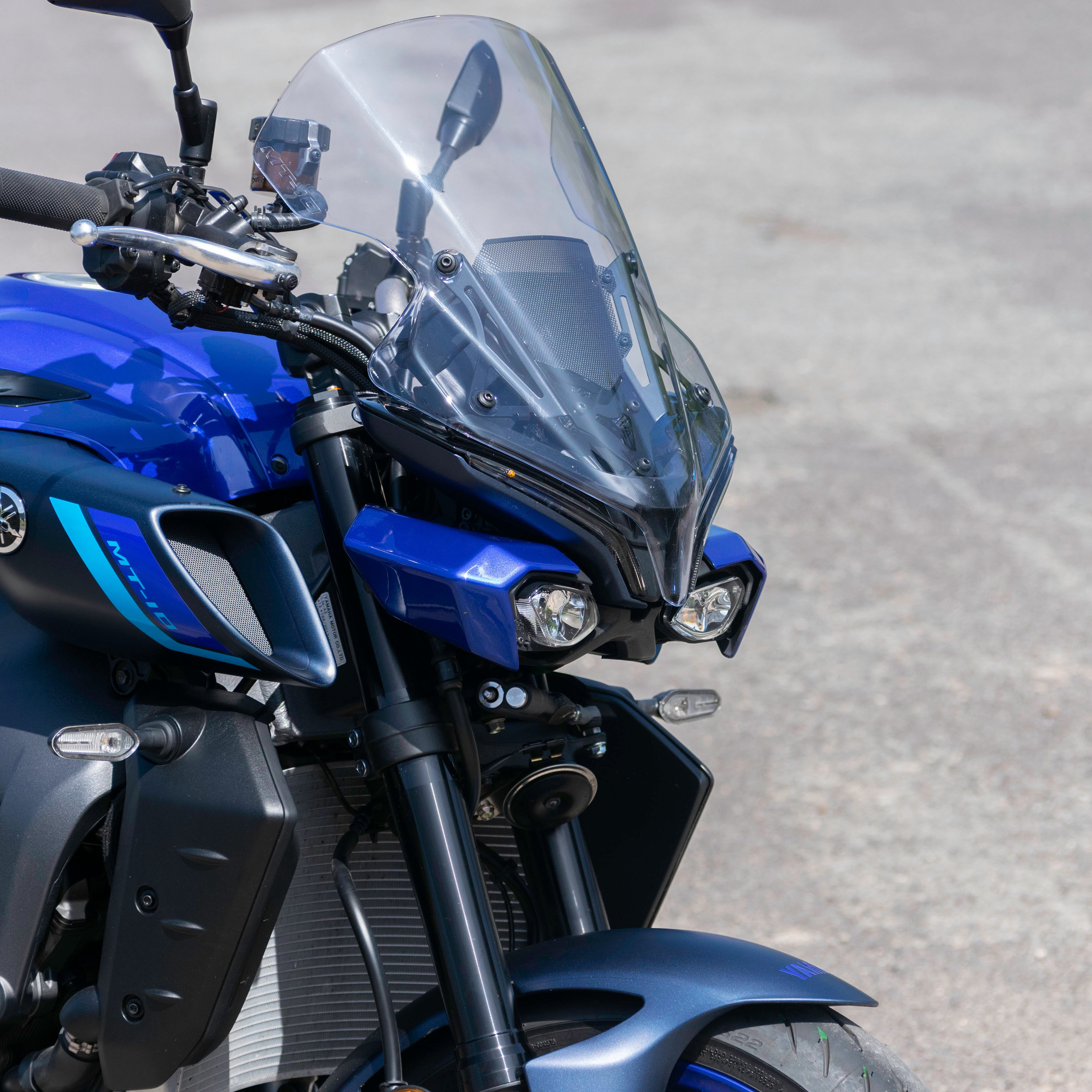 Pyramid Headlight Shrouds | Tech Black | Yamaha MT-10 2022>Current-Decals-Pyramid Motorcycle Accessories