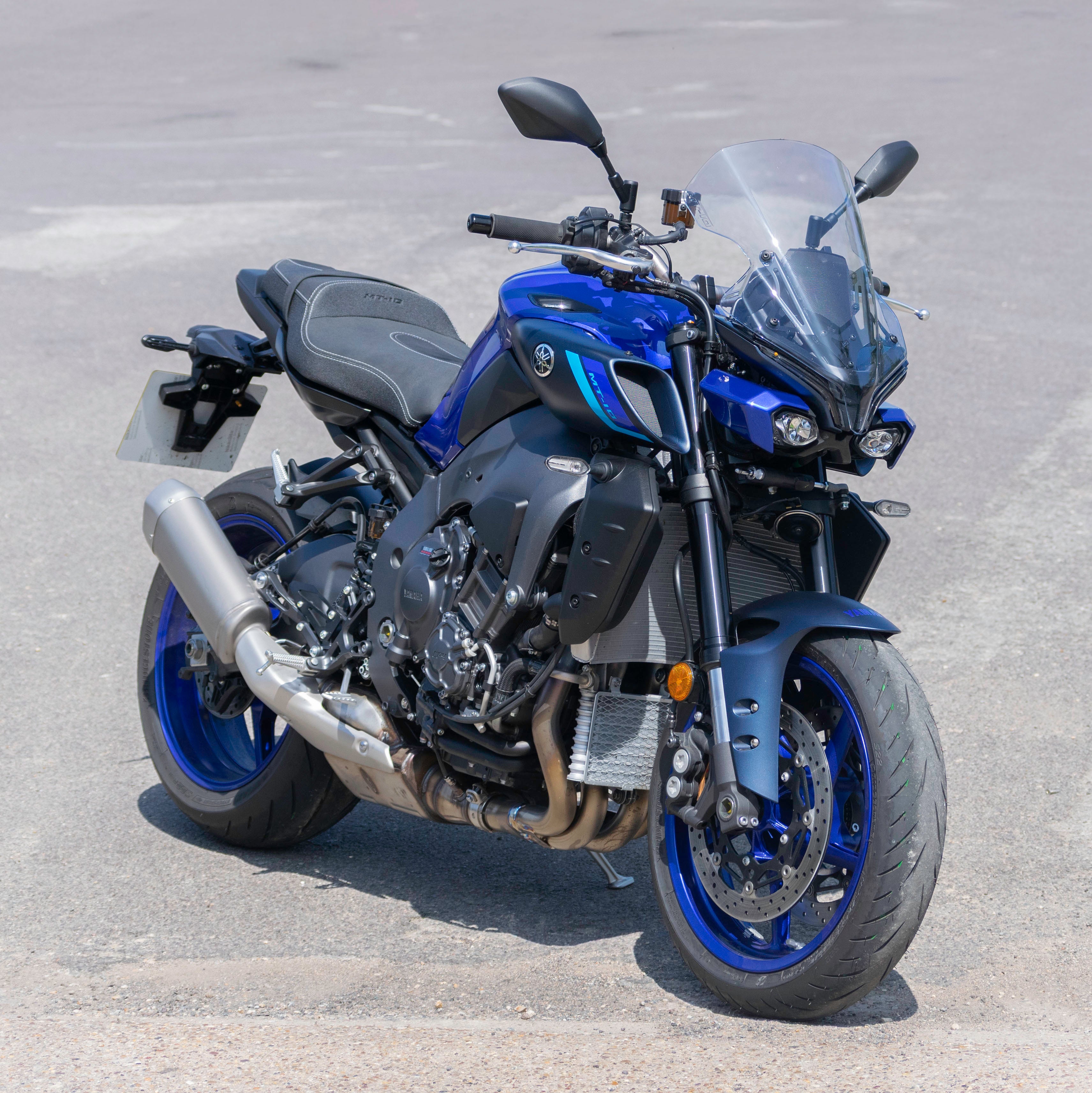 Pyramid Headlight Shrouds | Tech Black | Yamaha MT-10 2022>Current-Decals-Pyramid Motorcycle Accessories