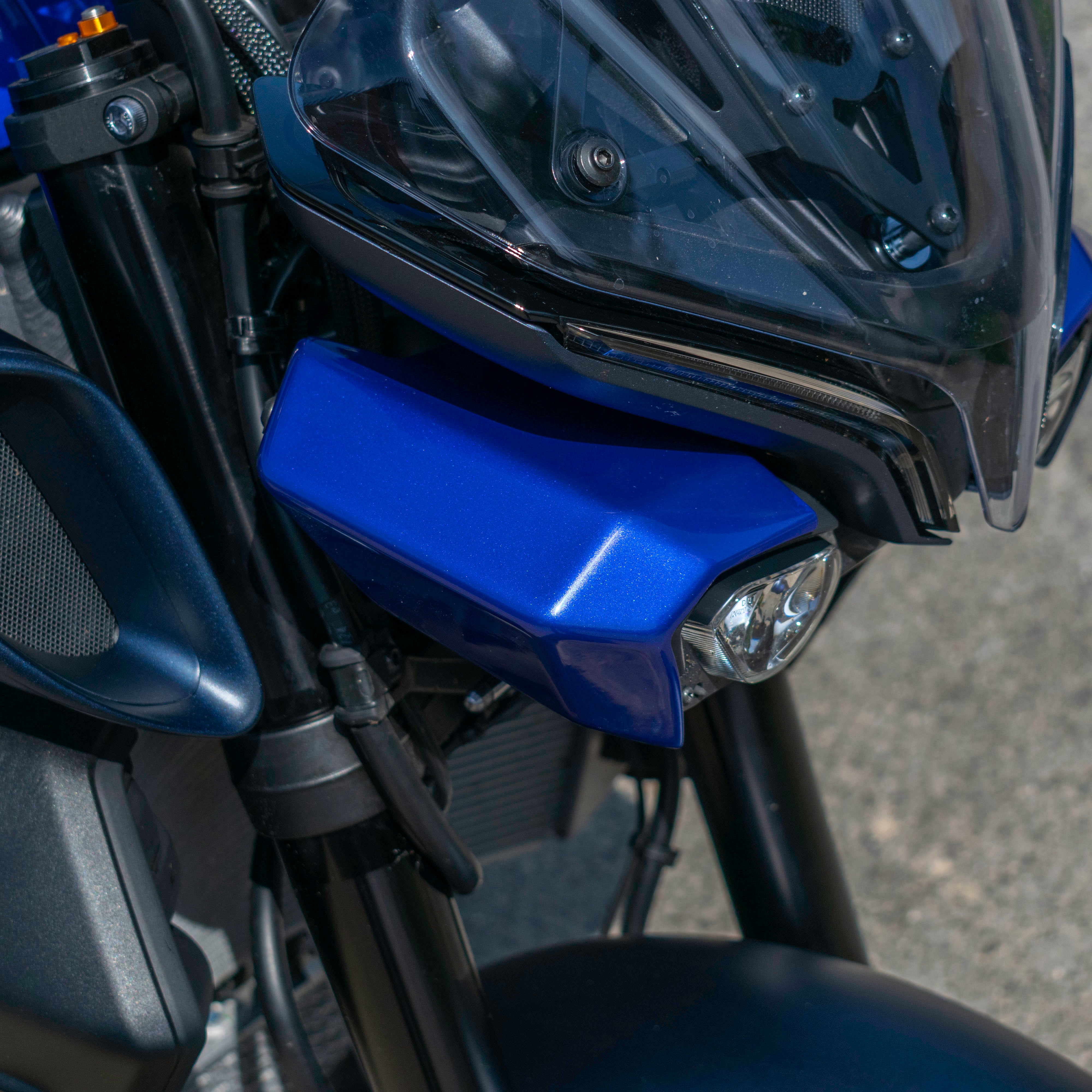 Pyramid Headlight Shrouds | Tech Black | Yamaha MT-10 2022>Current-Decals-Pyramid Motorcycle Accessories