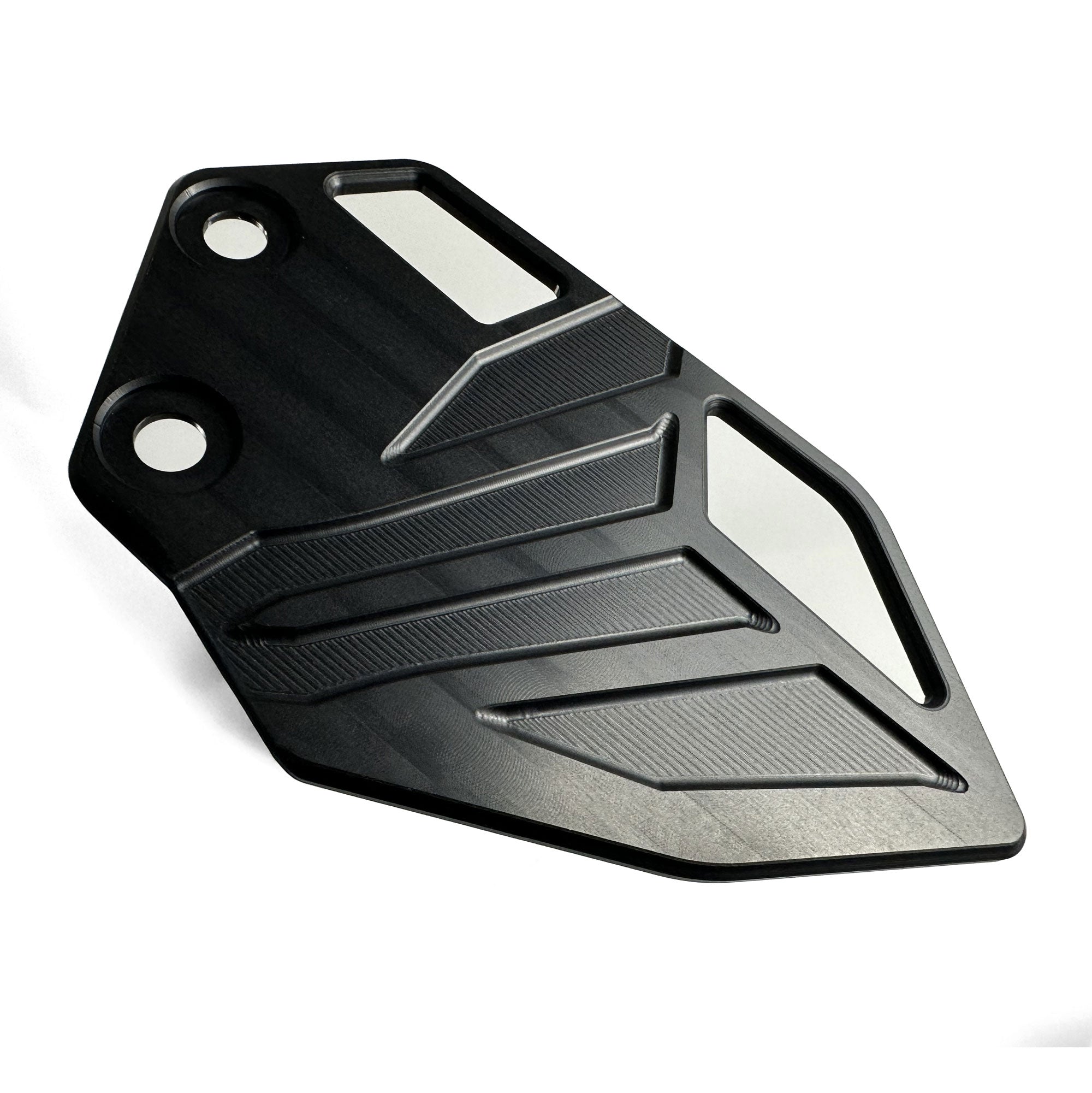 Pyramid Heel Plates | Black | Yamaha XSR 900 (Inc. GP) 2022>Current-Heel Plates-Pyramid Motorcycle Accessories