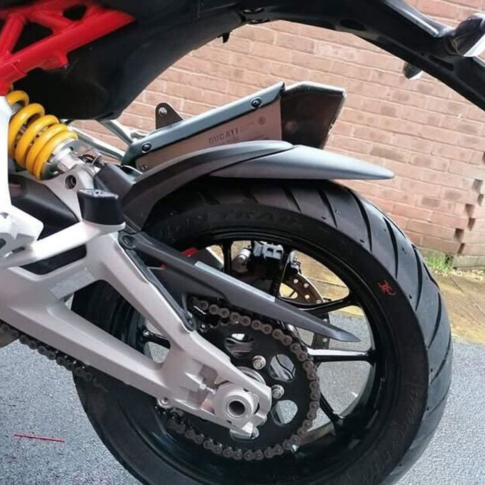 Pyramid Hugger Extension | Matte Black | Ducati Multistrada V4 S 2024>Current-Hugger Extensions-Pyramid Motorcycle Accessories