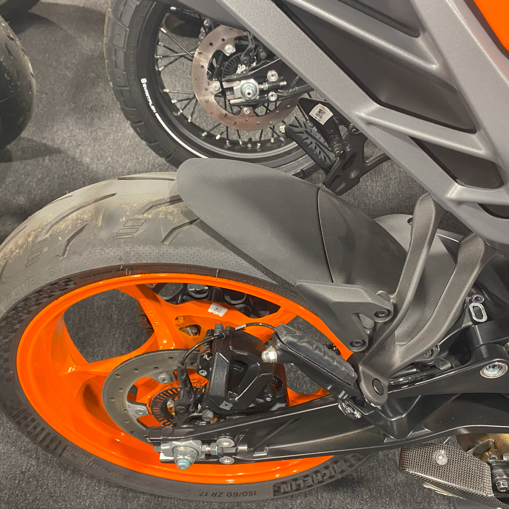 Pyramid Hugger Extension | Matte Black | KTM 125 Duke 2024>Current-Hugger Extensions-Pyramid Motorcycle Accessories