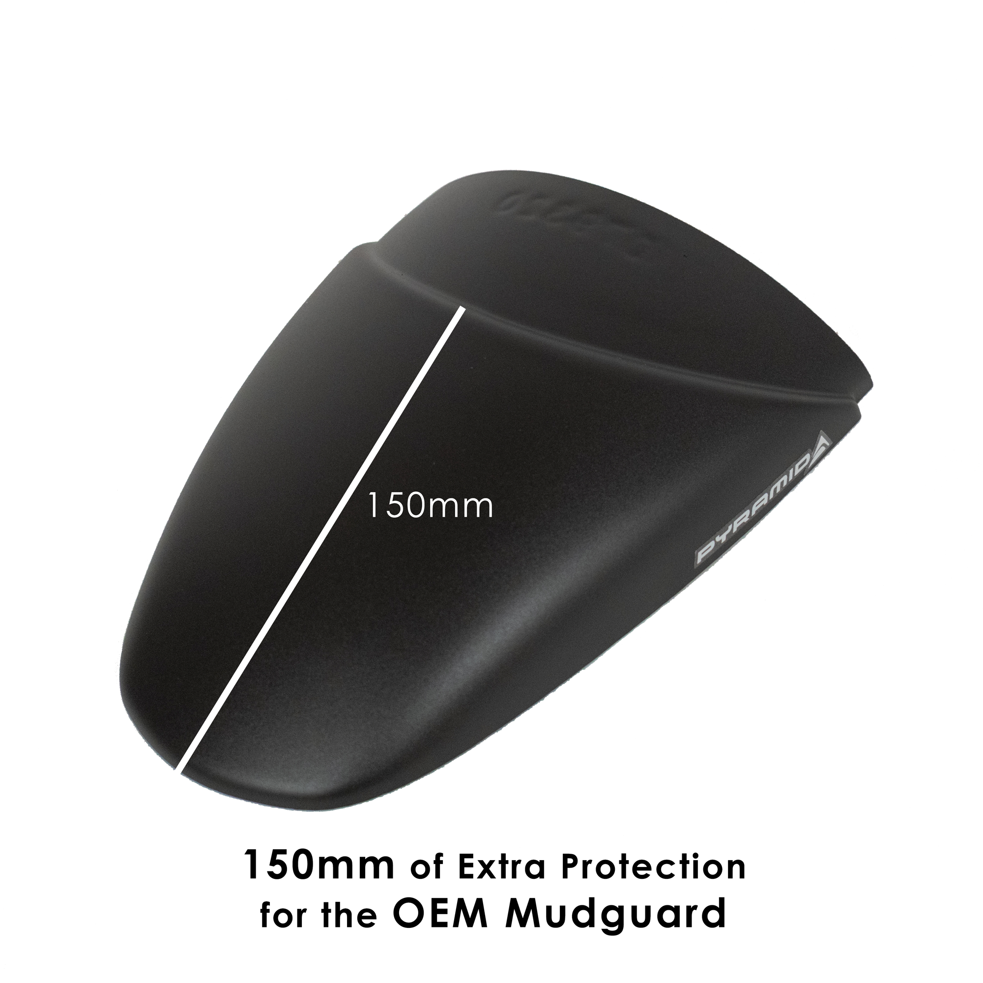 Pyramid Hugger Extension | Matte Black | KTM 125 Duke 2024>Current-Hugger Extensions-Pyramid Motorcycle Accessories