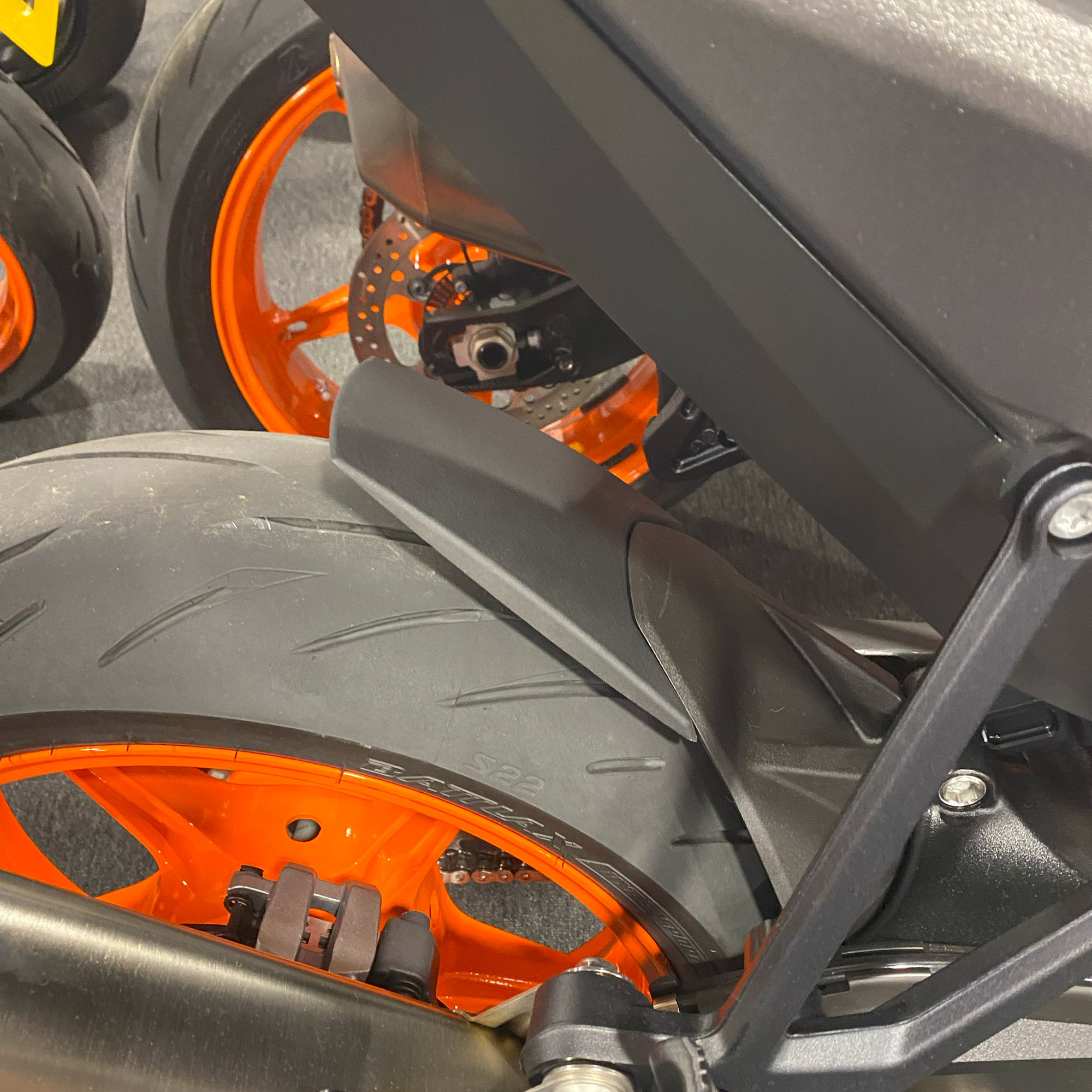 Pyramid Hugger Extension | Matte Black | KTM 990 Duke 2024>Current-Hugger Extensions-Pyramid Motorcycle Accessories
