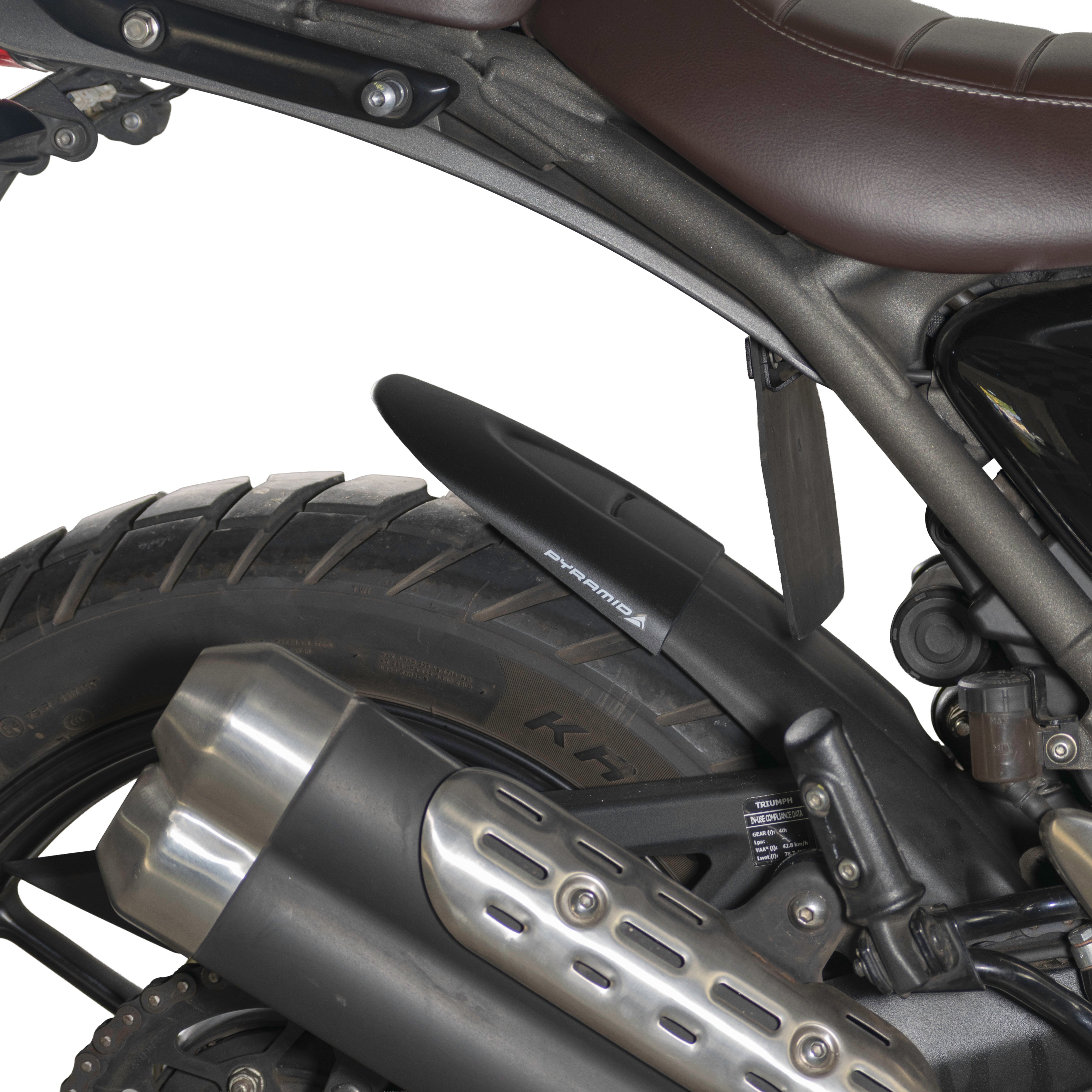 Pyramid Hugger Extension | Matte Black | Triumph Scrambler 400X 2024>Current -  Shop name