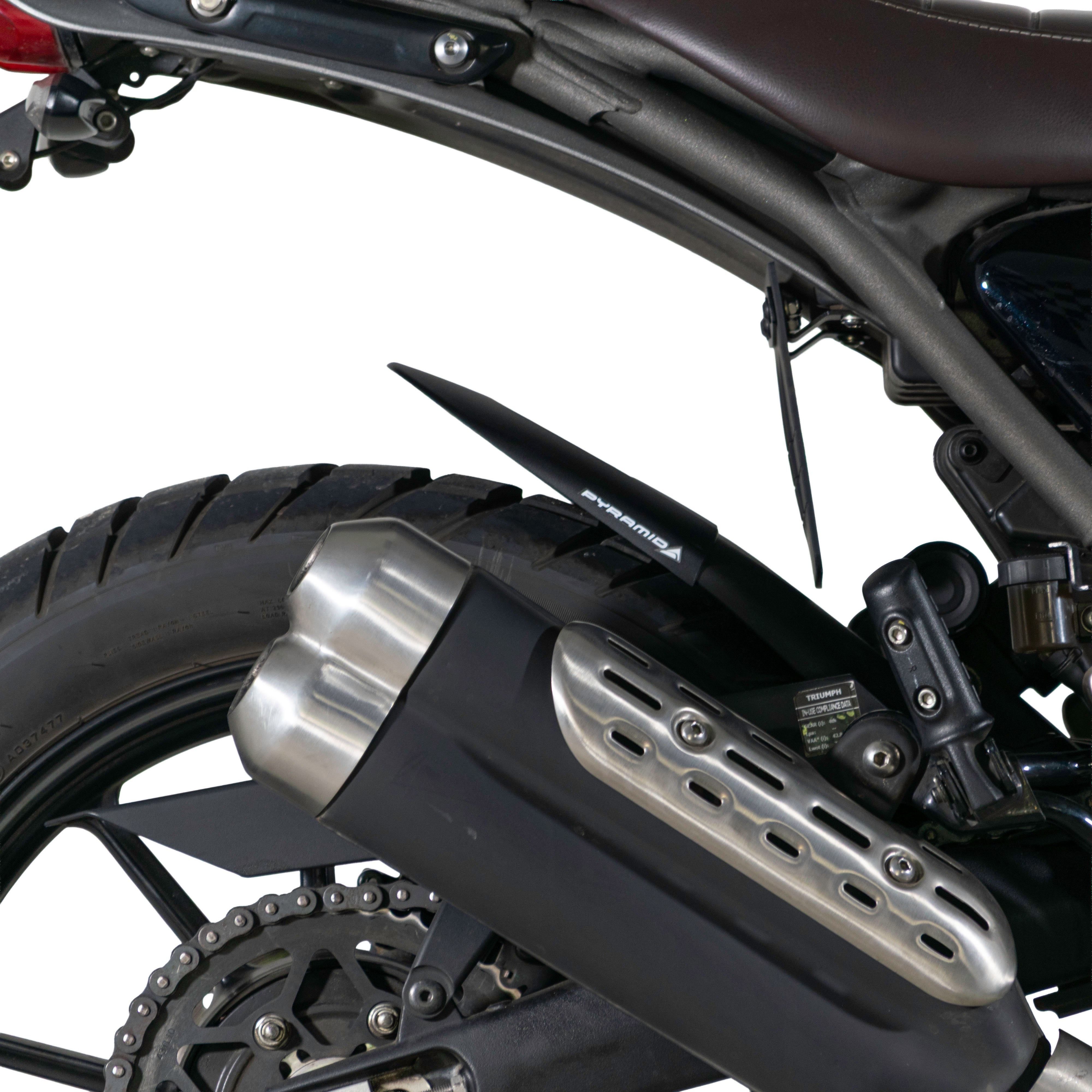 Pyramid Hugger Extension | Matte Black | Triumph Scrambler 400X 2024>Current -  Shop name