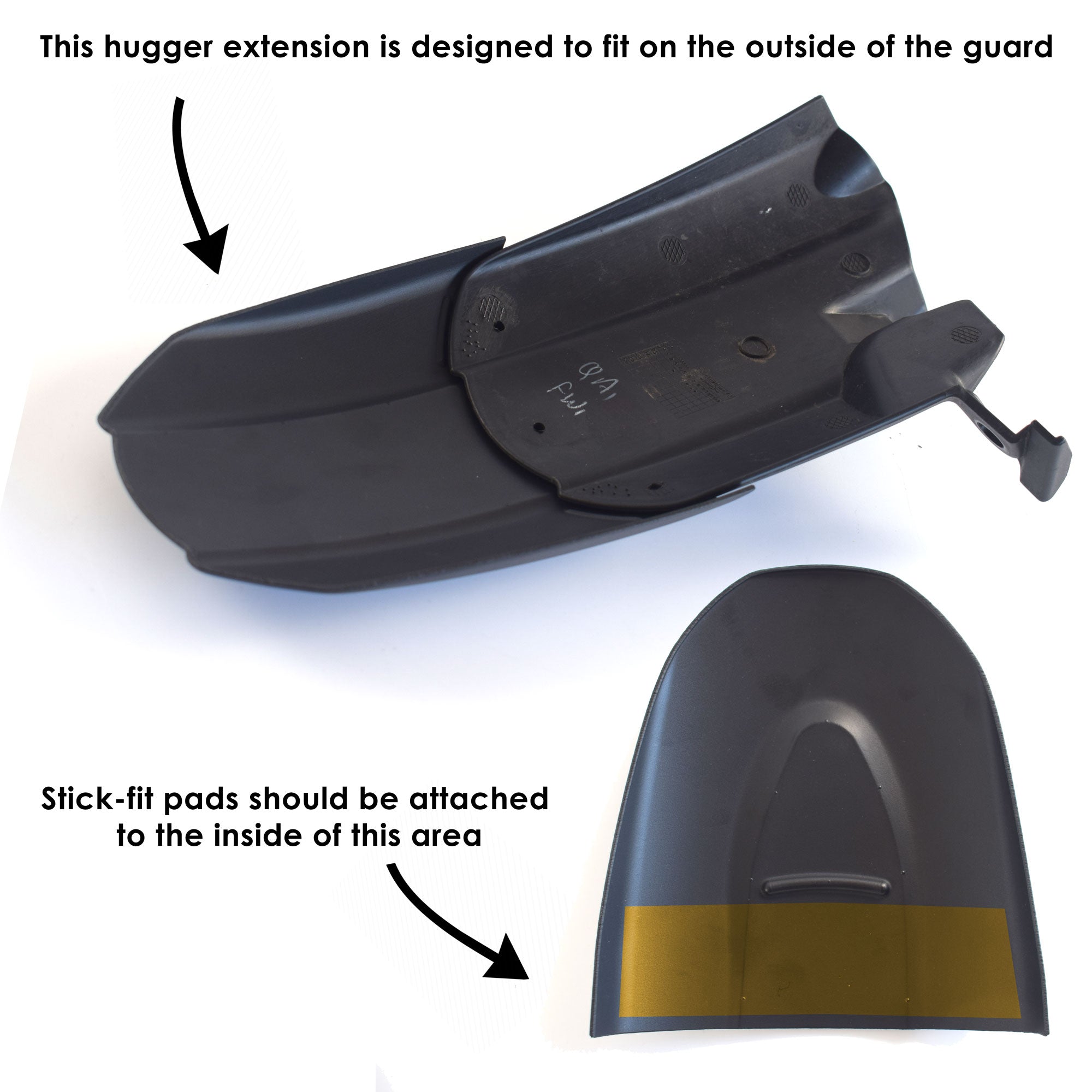 Pyramid Hugger Extension | Matte Black | Triumph Scrambler 400X 2024>Current -  Shop name