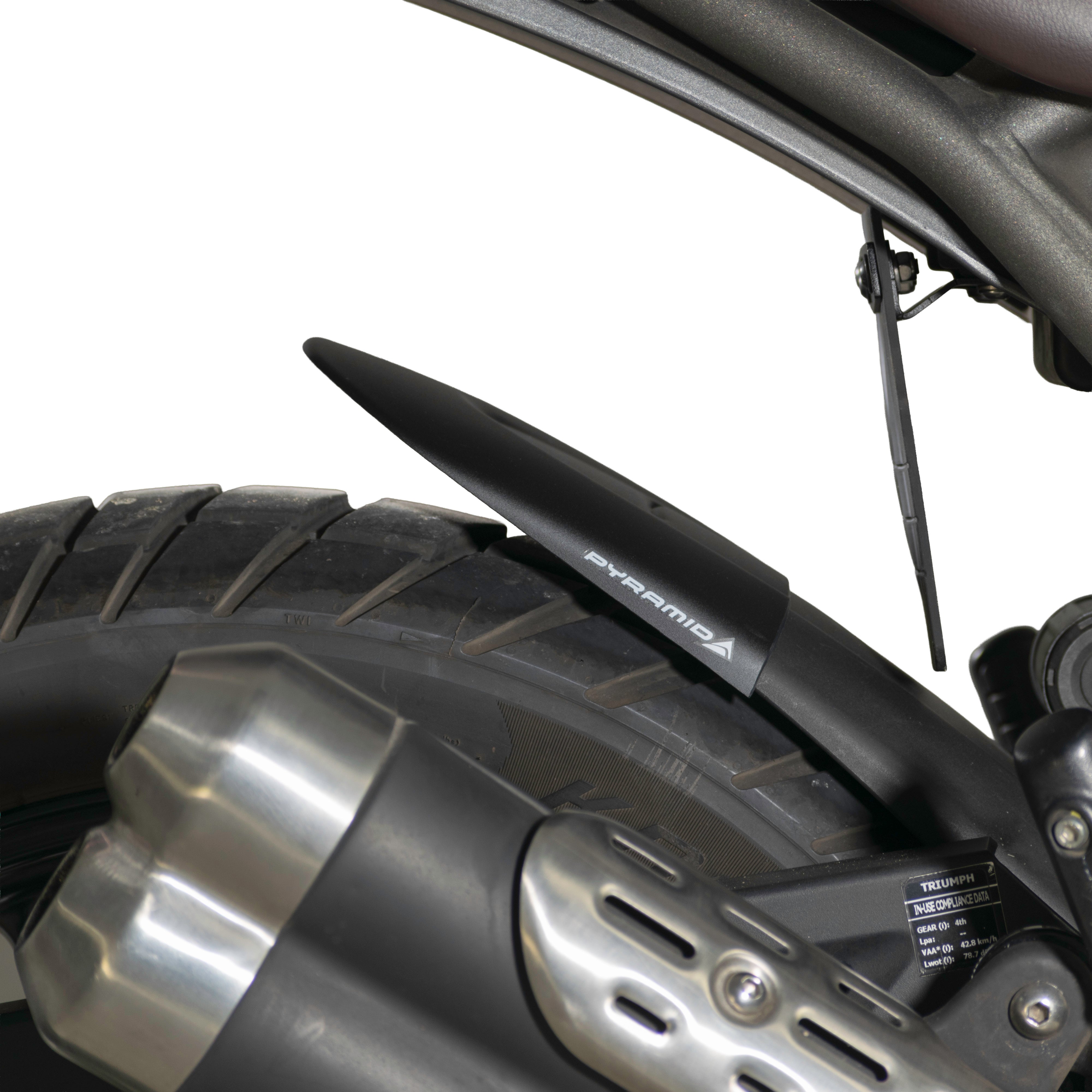 Pyramid Hugger Extension | Matte Black | Triumph Scrambler 400X 2024>Current -  Shop name