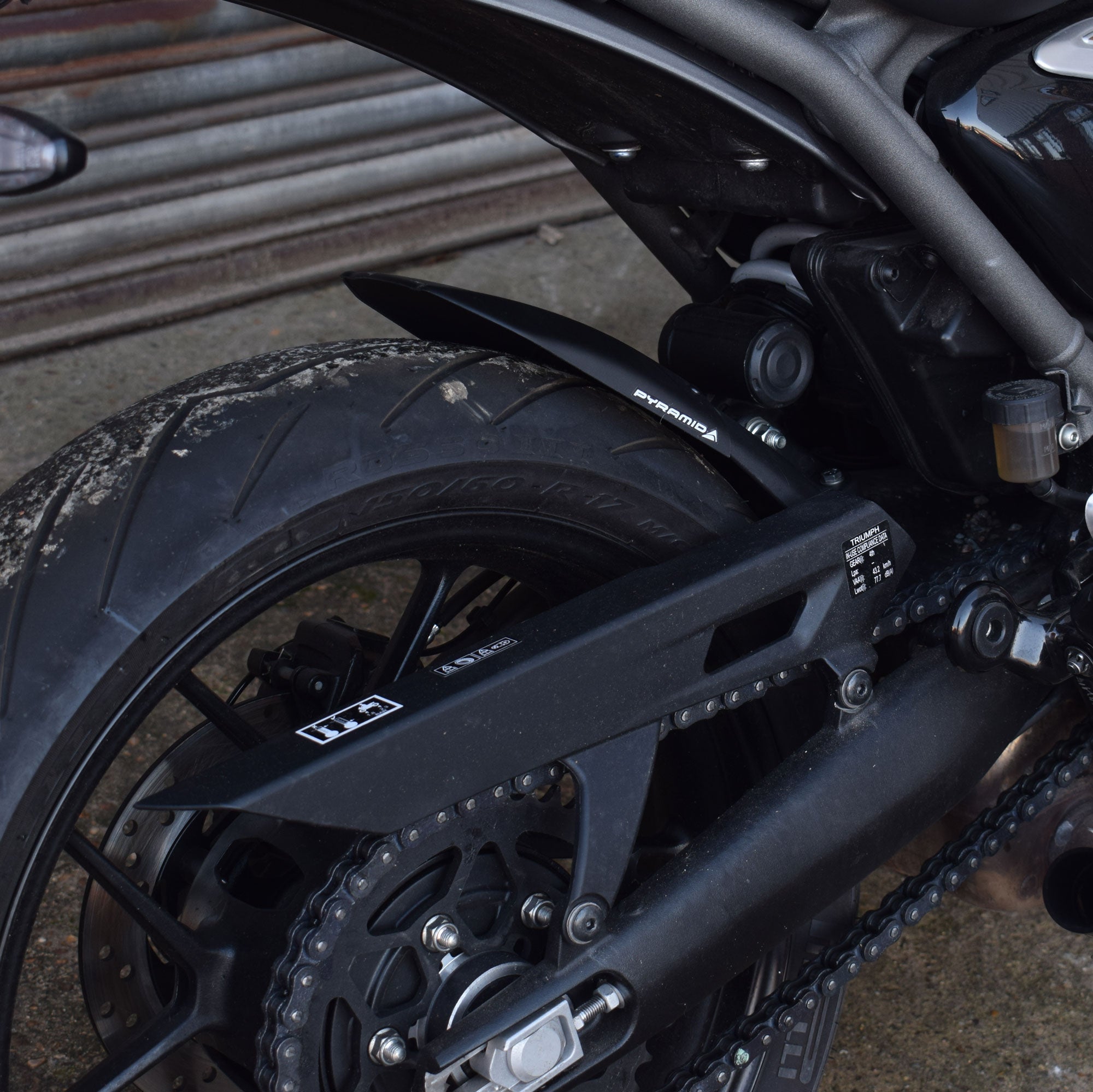 Pyramid Hugger Extension | Matte Black | Triumph Speed 400 2024>Current-Hugger Extensions-Pyramid Motorcycle Accessories