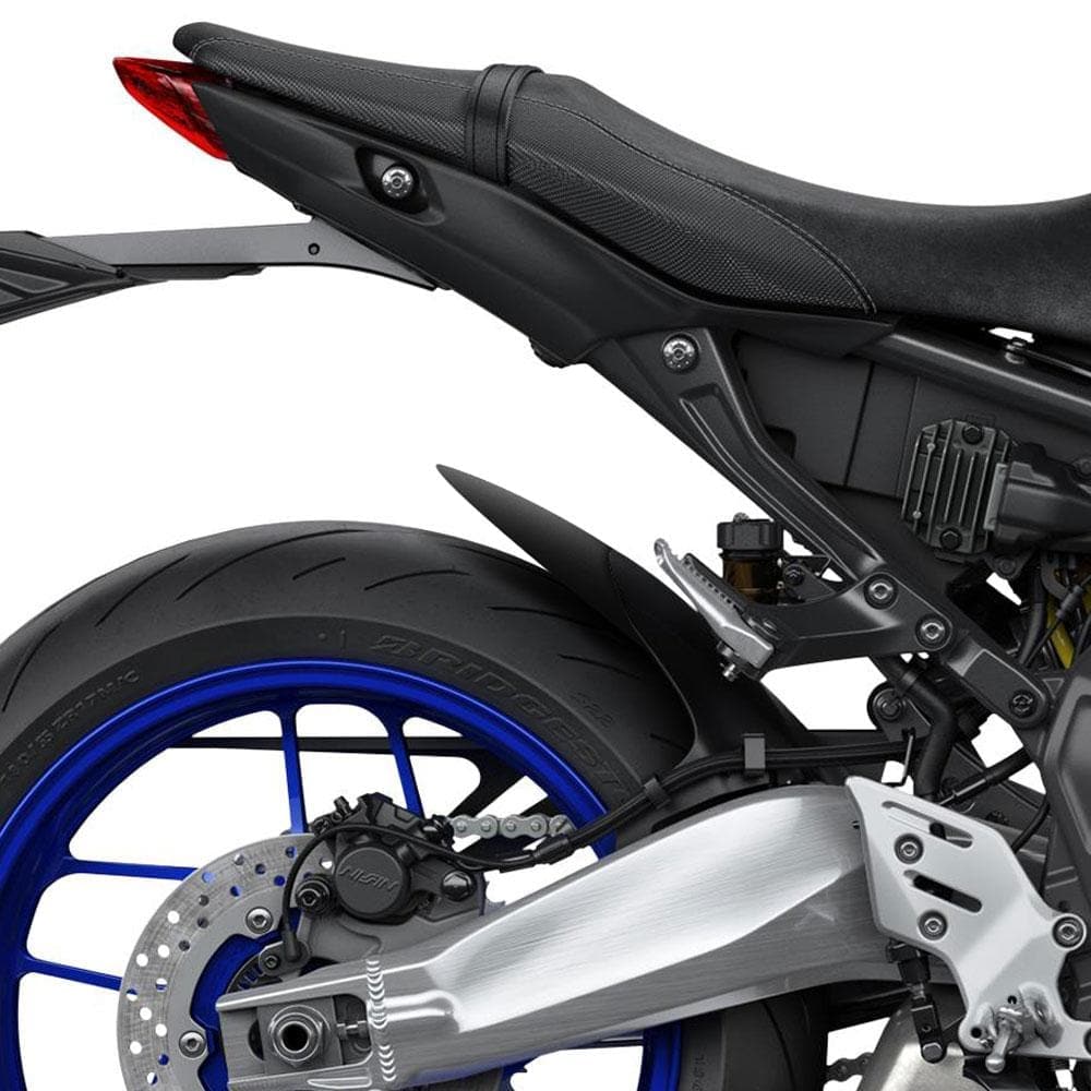 Pyramid Hugger Extension | Matte Black | Yamaha MT-09 2021>Current-Hugger Extensions-Pyramid Motorcycle Accessories