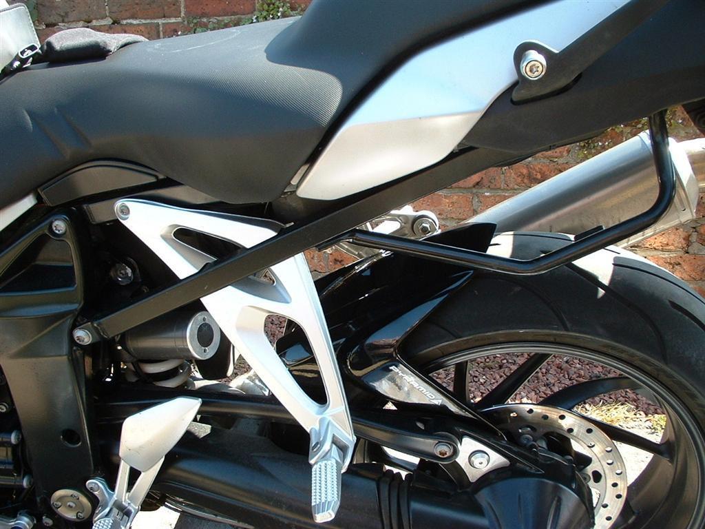 Pyramid Hugger | Gloss Black | BMW K1200 R 2006>2011-074091B-Huggers-Pyramid Motorcycle Accessories