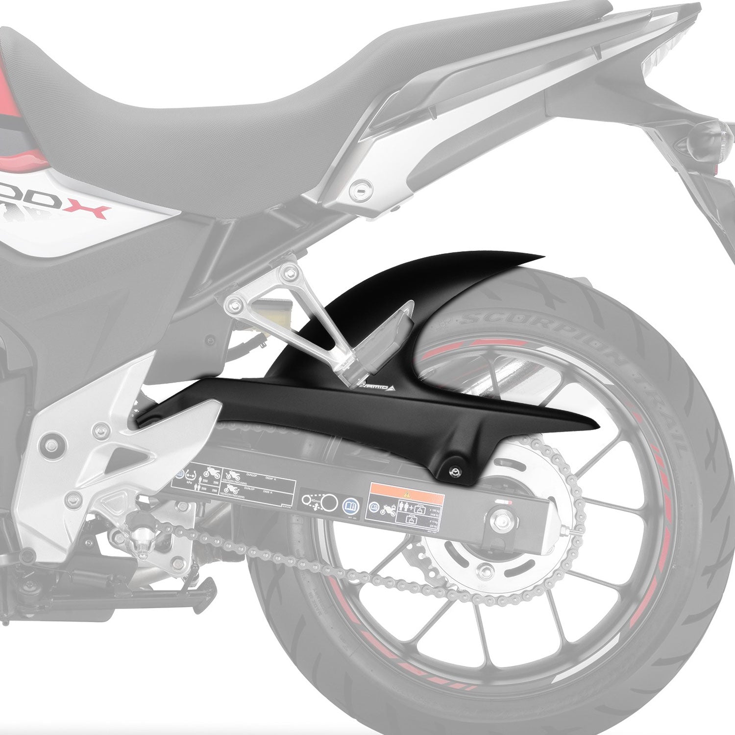 Pyramid Hugger | Gloss Black | Honda CB 500 F 2019>2021 -  Shop name