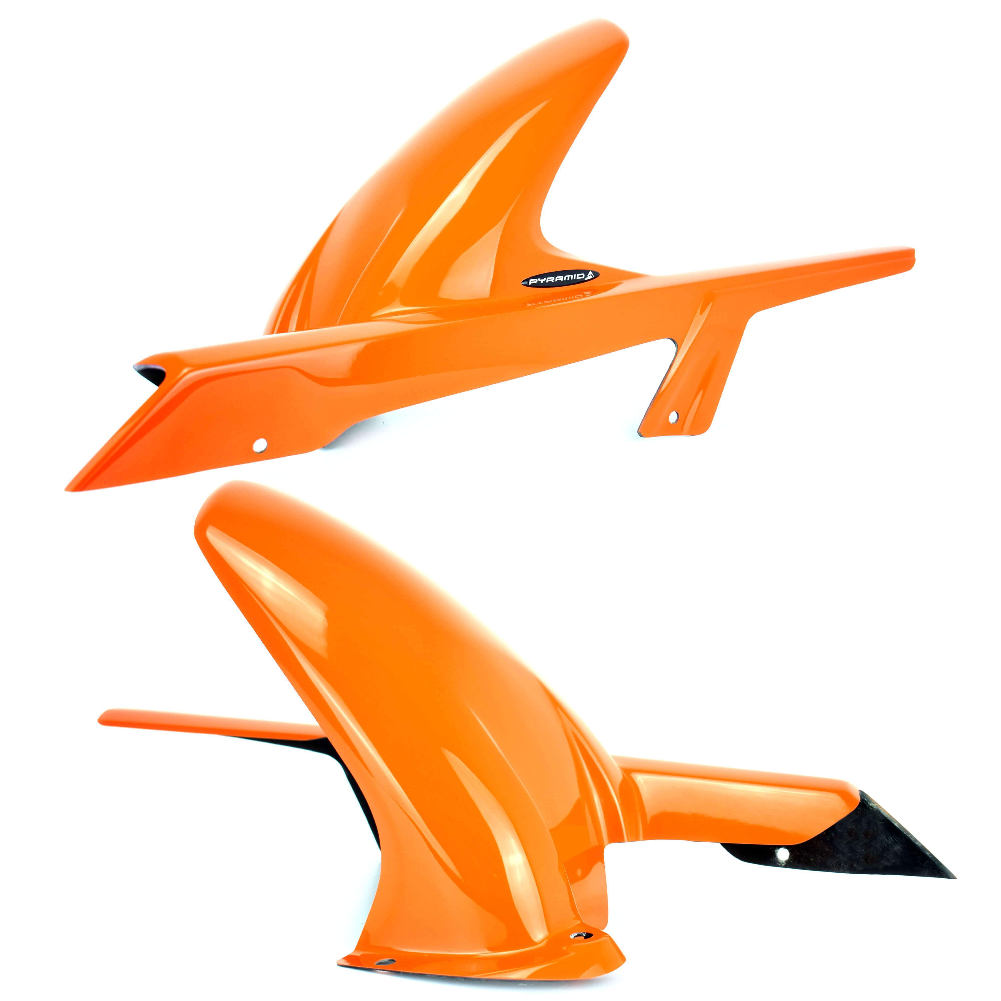 Pyramid Hugger | Gloss Orange | KTM 125 Duke 2012>2023-Huggers-Pyramid Motorcycle Accessories