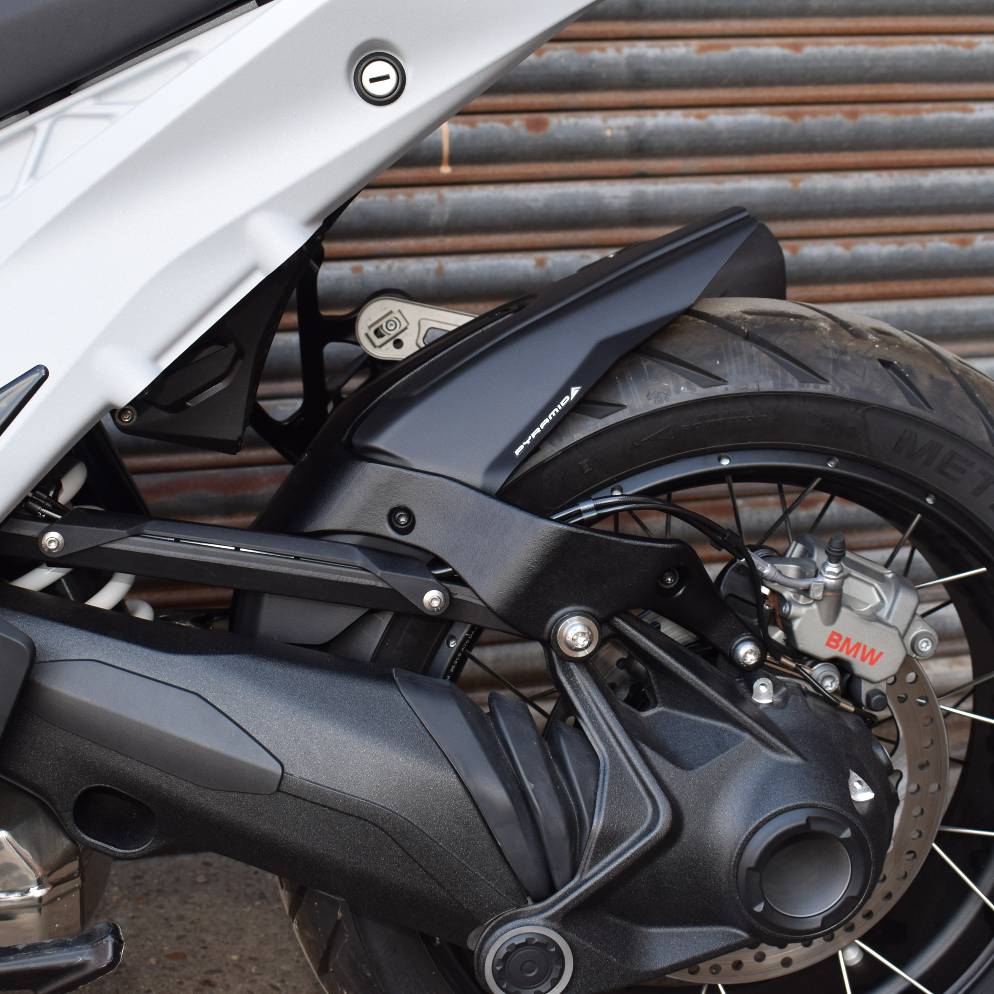 Pyramid Hugger | Matte Black | BMW R 1300 GS 2023>Current-074130M-Hugger Extensions-Pyramid Motorcycle Accessories