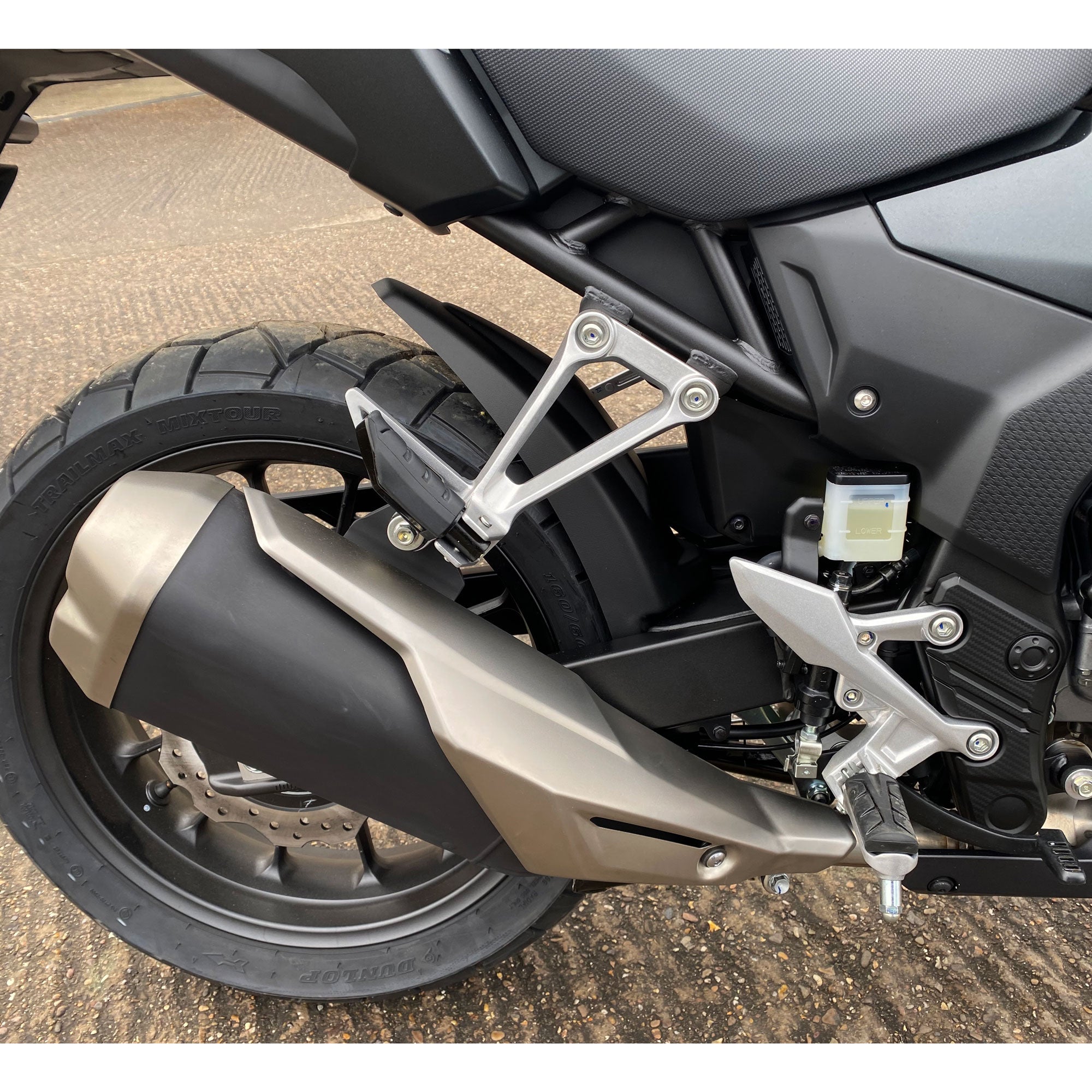 Pyramid Hugger | Matte Black | Honda NX 500 2024>Current-071920M-Huggers-Pyramid Motorcycle Accessories