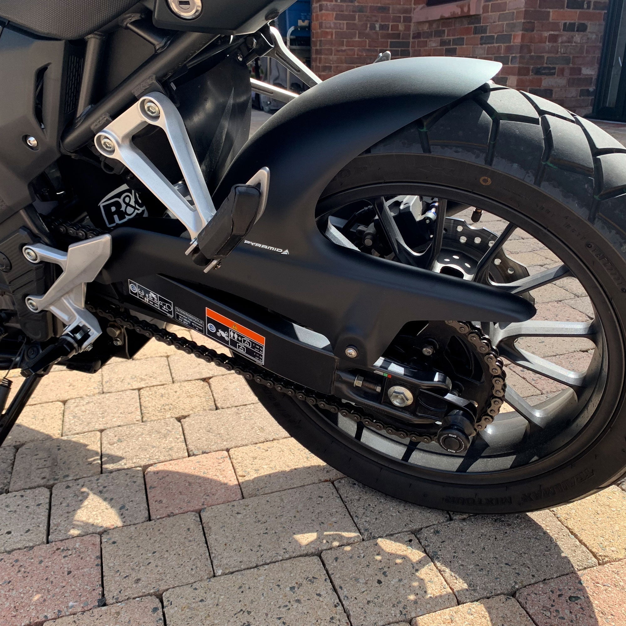 Pyramid Hugger | Matte Black | Honda NX 500 2024>Current-Huggers-Pyramid Motorcycle Accessories