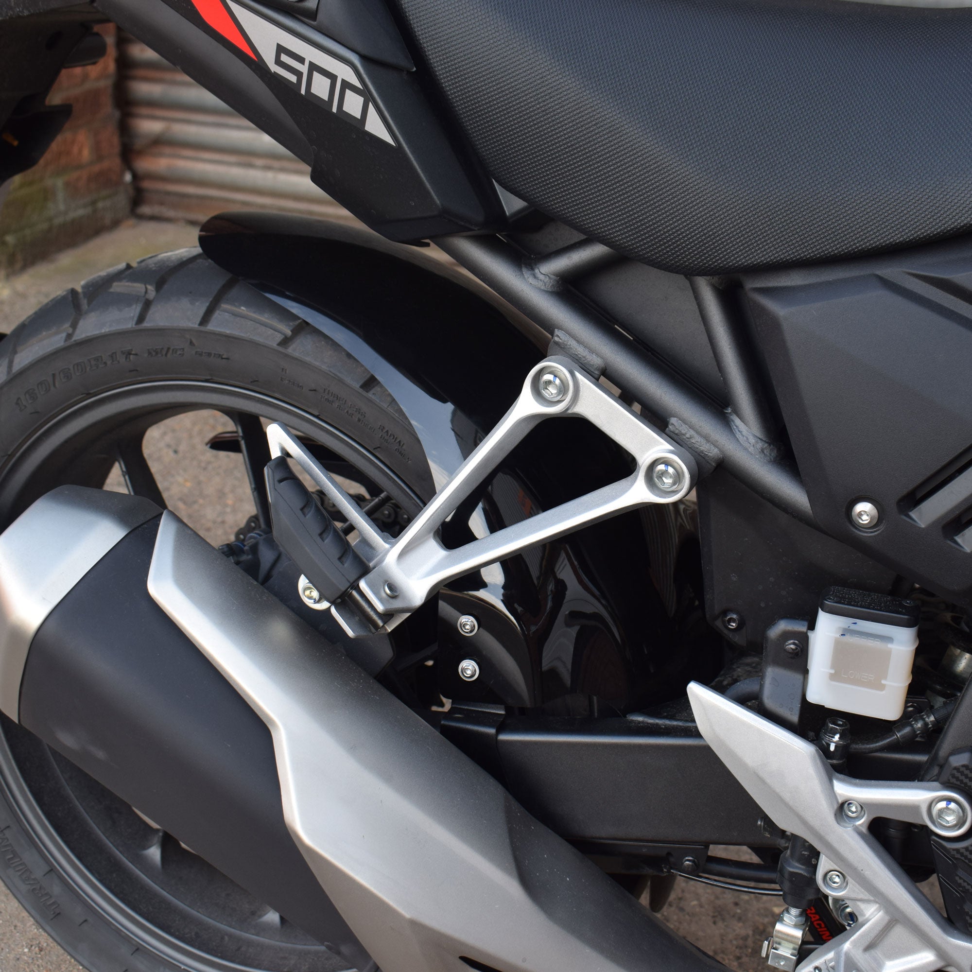 Pyramid Hugger | Matte Black | Honda NX 500 2024>Current-Huggers-Pyramid Motorcycle Accessories