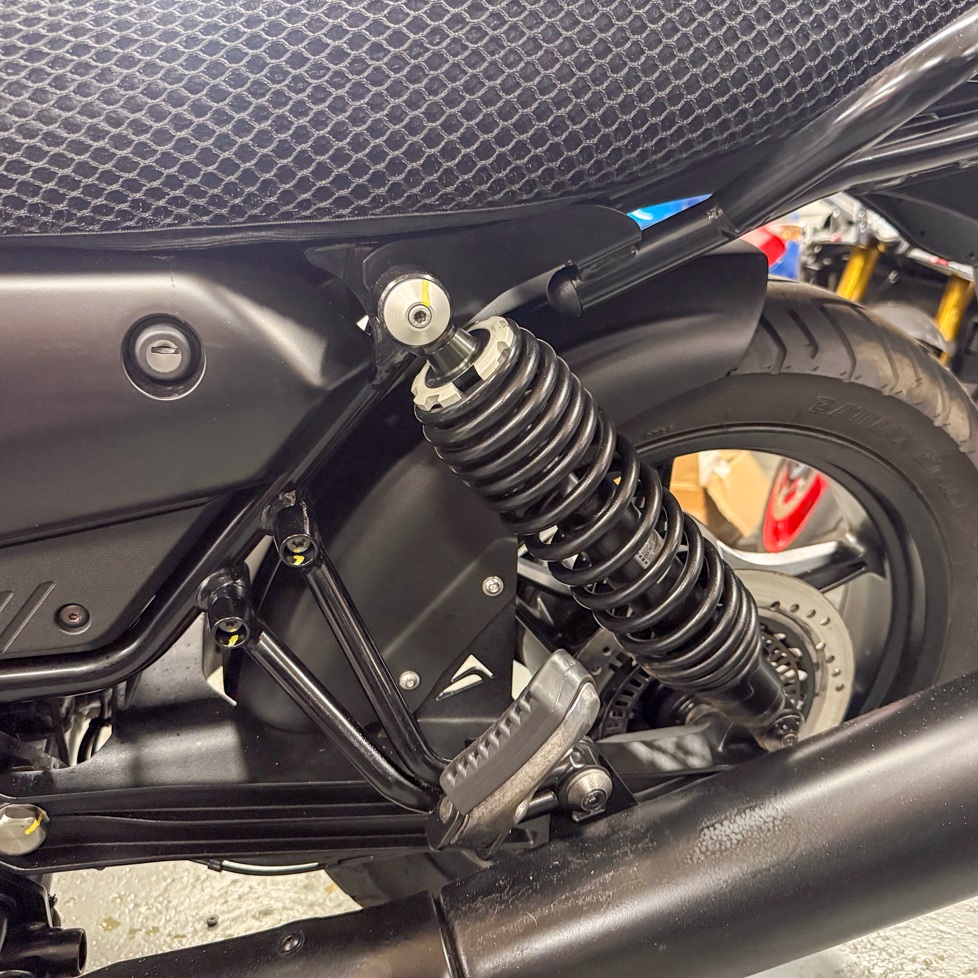 Pyramid Engine Guard | Matte Black | Moto Guzzi V7 (850) Stone/Special 2021>Current -  Shop name