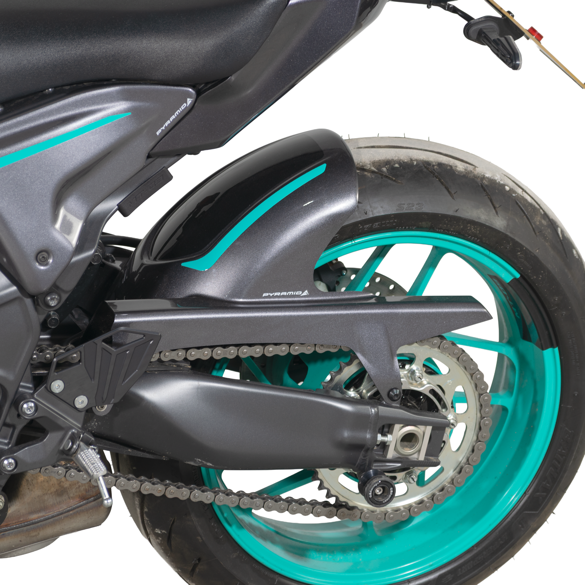 Pyramid Hugger | Midnight Cyan | Yamaha MT-09 2024>Current-Huggers-Pyramid Motorcycle Accessories