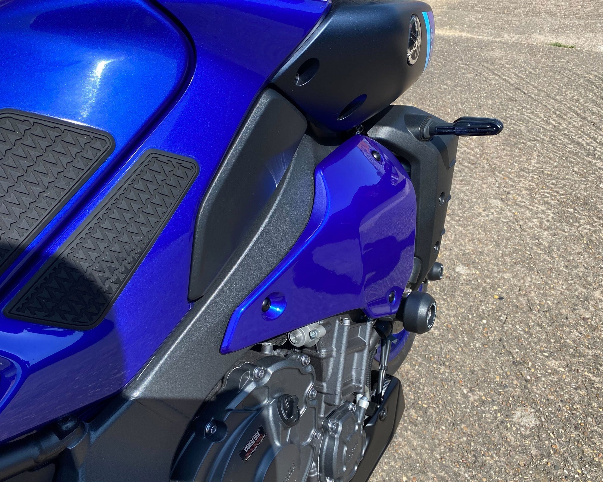 Pyramid Infill Panels | Icon Blue (Yamaha Blue) | Yamaha MT-10 2022>-22195PY-Infill Panels-Pyramid Motorcycle Accessories