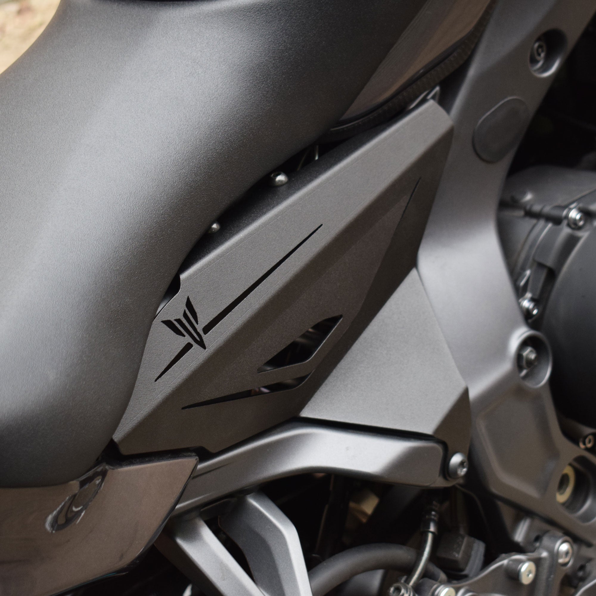 Pyramid Infill Panels | Matte Black | Yamaha MT-09 2024>2025-22595M-Infill Panels-Pyramid Motorcycle Accessories