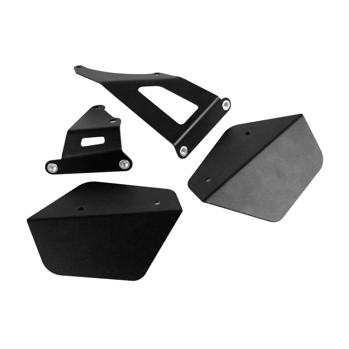 Pyramid Lower Deflectors | Matte Black | Triumph Tiger 1200 GT Explorer 2022>Current -   Pyramid Motorcycle Accessories