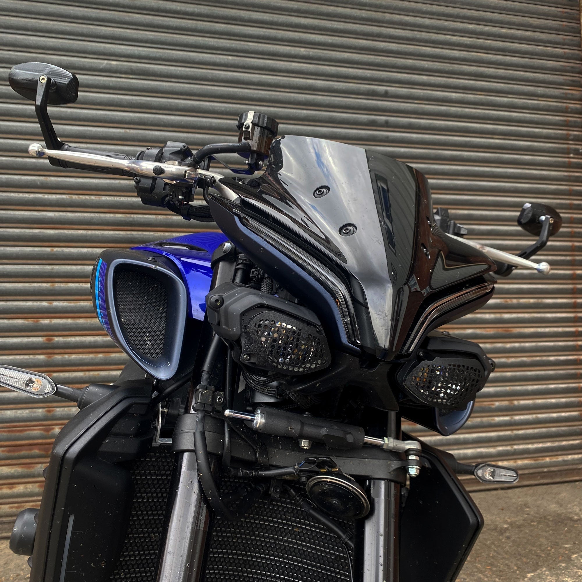 Pyramid Lower Headlight Guards | Matte Black | Yamaha MT-10 2022>Current-Headlight Protection-Pyramid Motorcycle Accessories