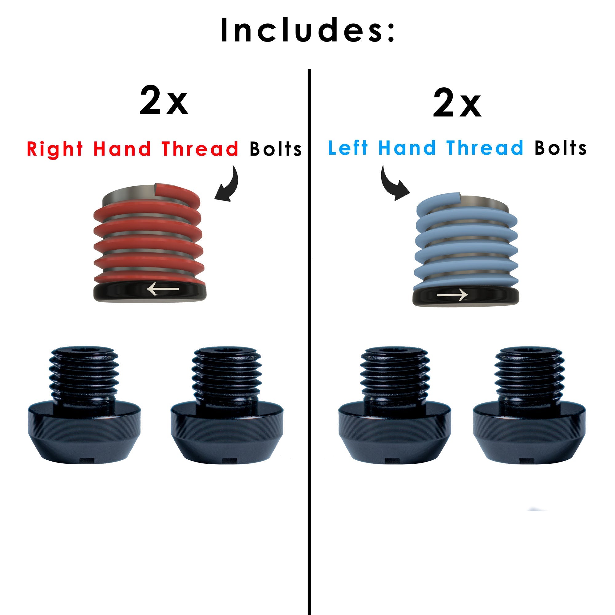 Pyramid Mirror Blanking Bolts | M10 x 8mm | 4 Pack -   Pyramid Motorcycle Accessories