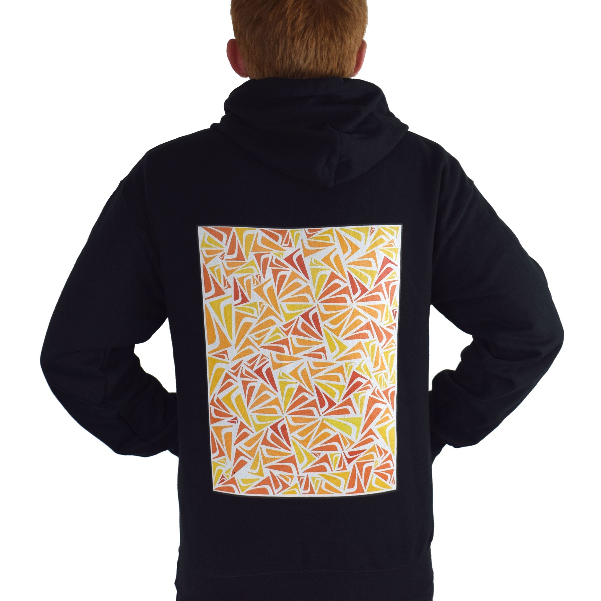 Pyramid Mosaic Hoodie | Black-Merchandise-Pyramid Motorcycle Accessories