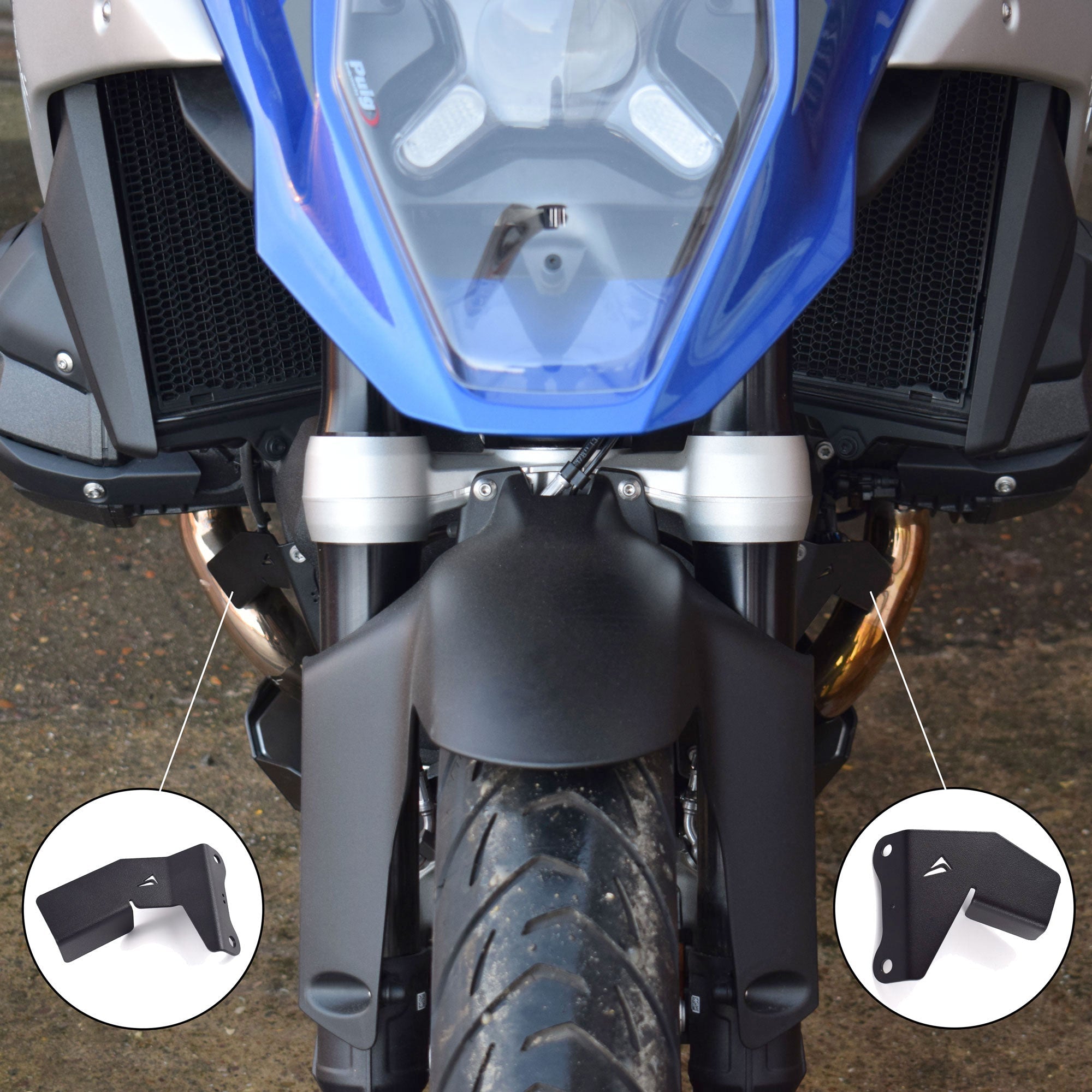 Pyramid Oxygen Sensor Covers | Matte Black | BMW R 1300 GS 2023>2025-Engine Covers-Pyramid Motorcycle Accessories