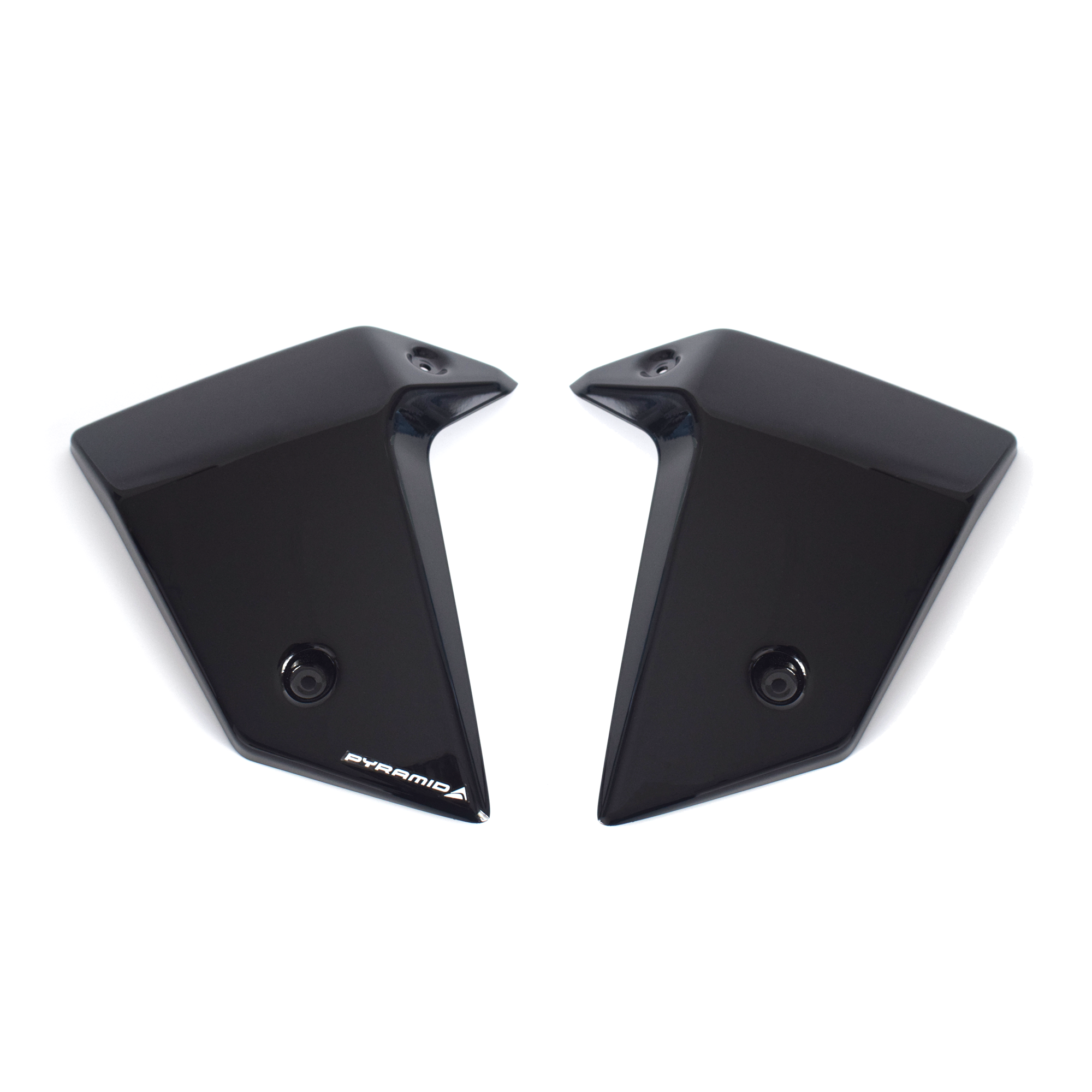 Pyramid Radiator Cheeks | Graphite Black | Honda CB750 Hornet 2022>2024 -  Shop name