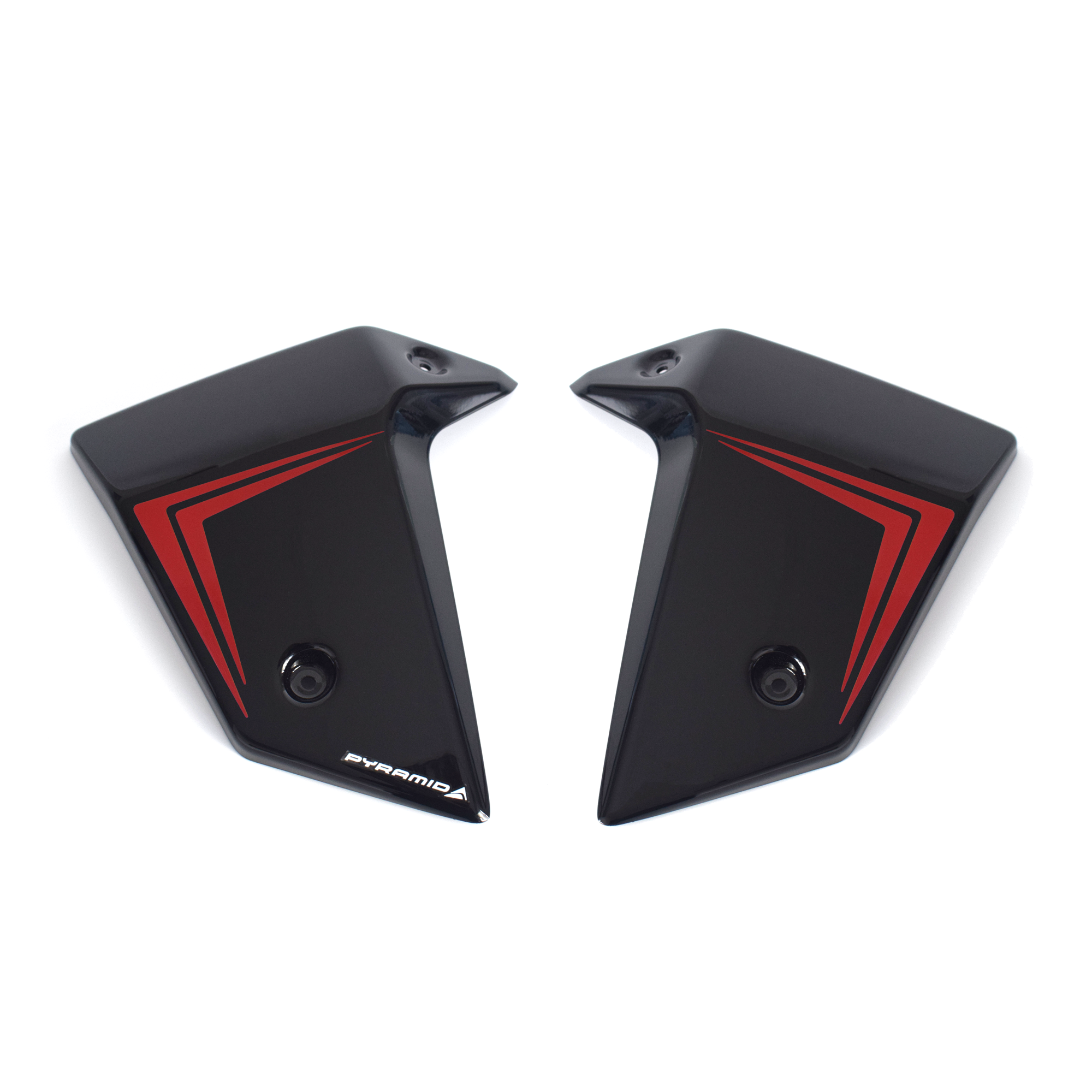 Pyramid Radiator Cheeks | Graphite Black | Honda CB750 Hornet 2022>2024 -  Shop name