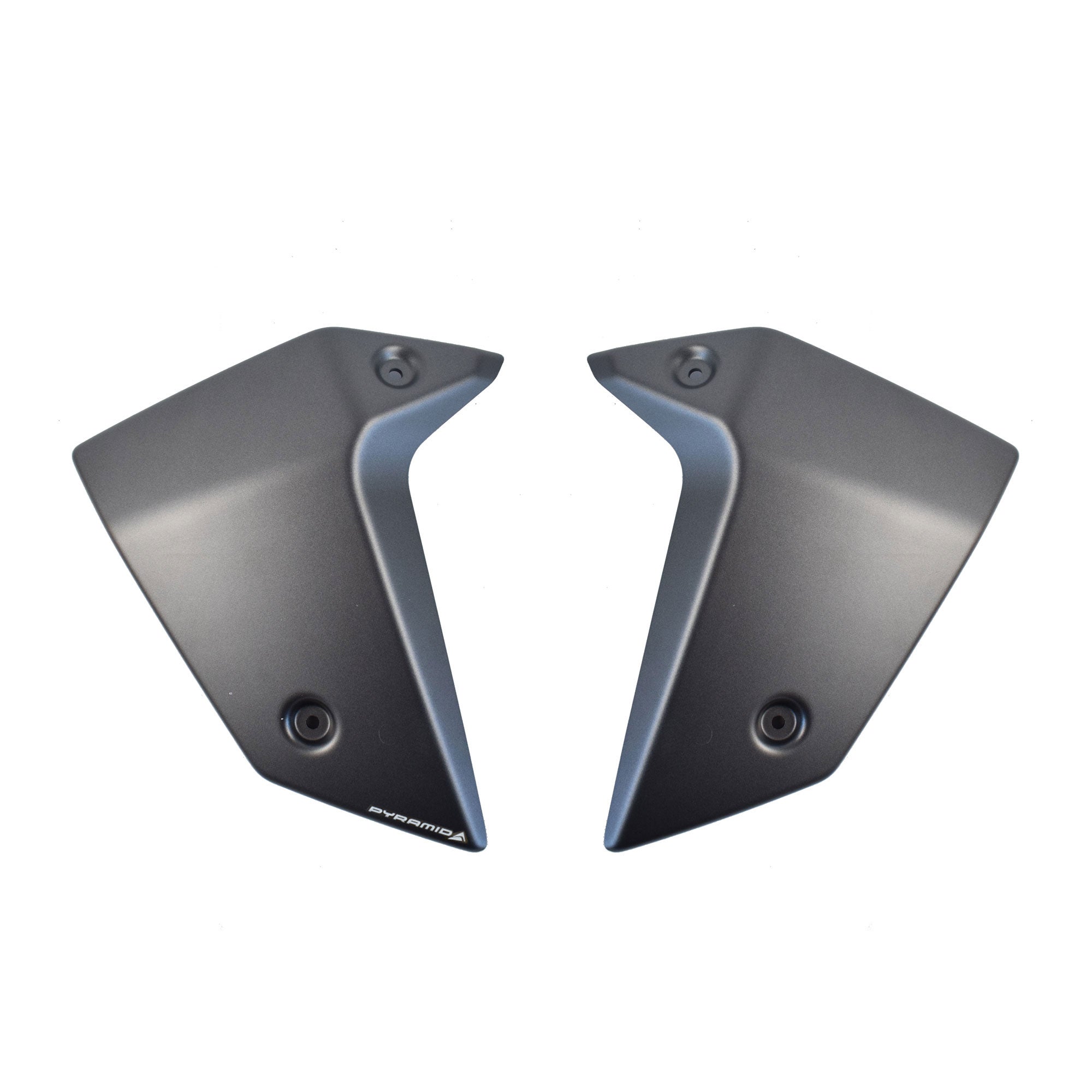 Pyramid Radiator Cheeks | Matte Iridium Grey Metallic | Honda CB 750 Hornet 2022>2024-21055D-Radiator Cheeks-Pyramid Motorcycle Accessories