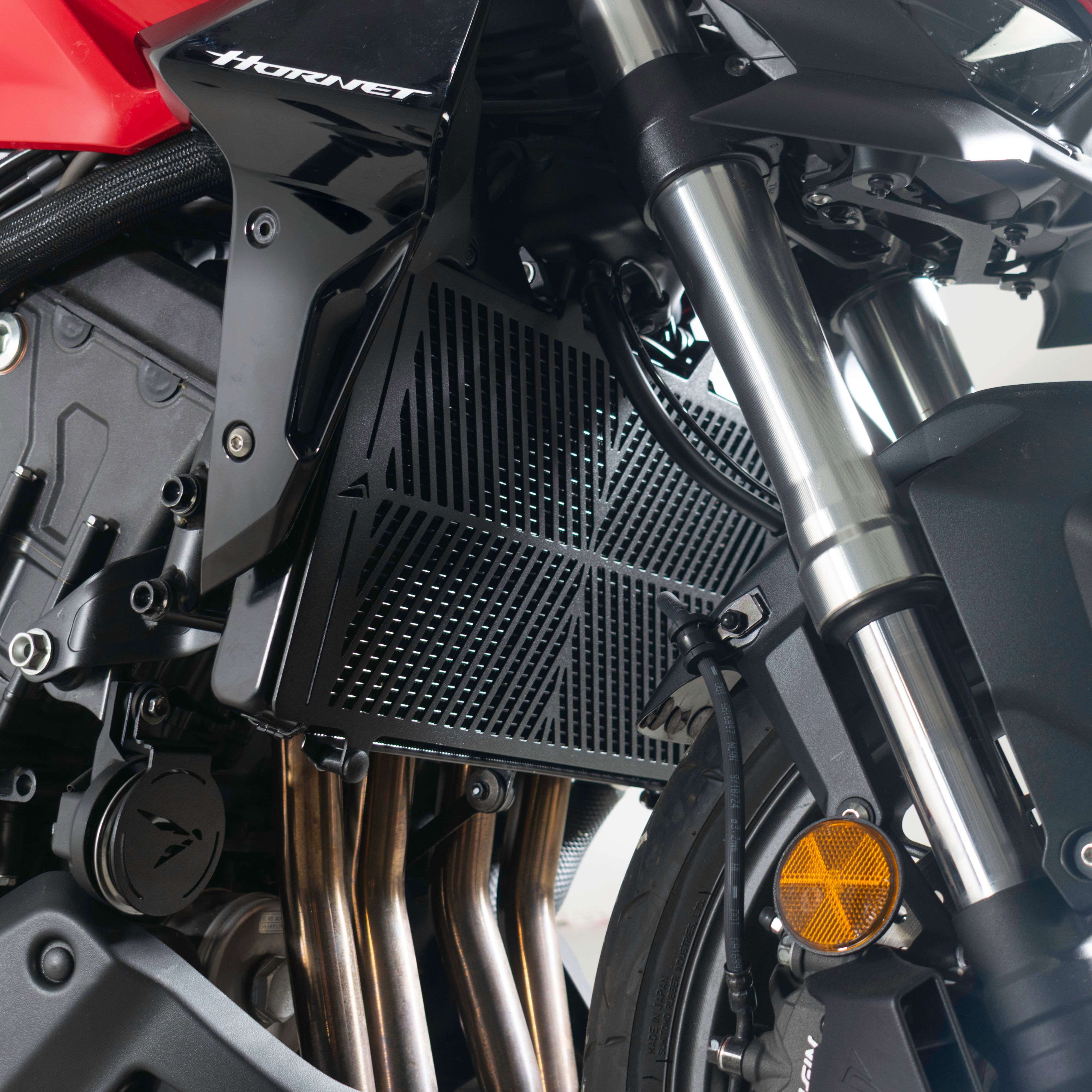 Pyramid Radiator Guard | Matte Black | Honda CB1000 Hornet Inc SP 2025>Current -  Shop name
