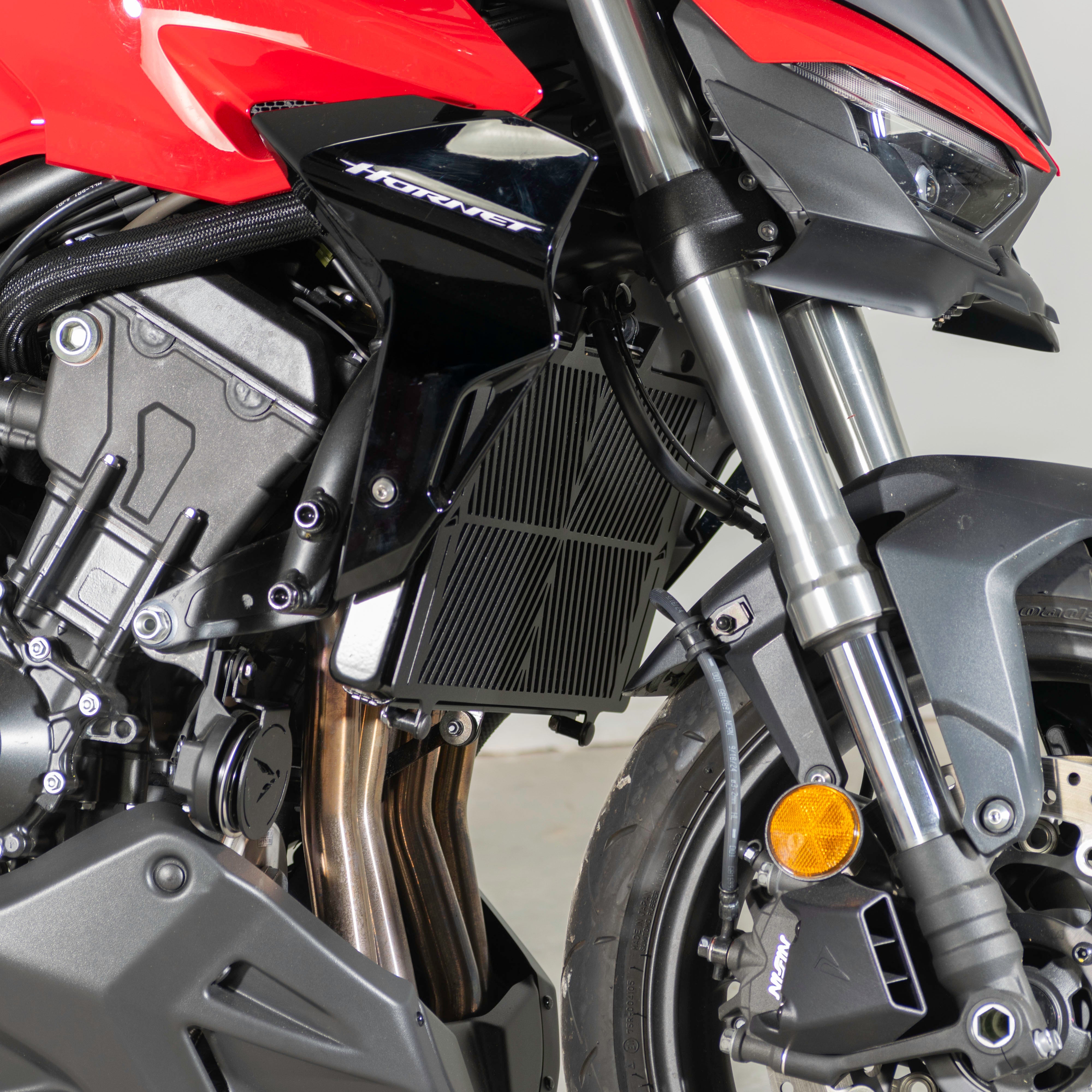 Pyramid Radiator Guard | Matte Black | Honda CB1000 Hornet Inc SP 2025>Current -  Shop name