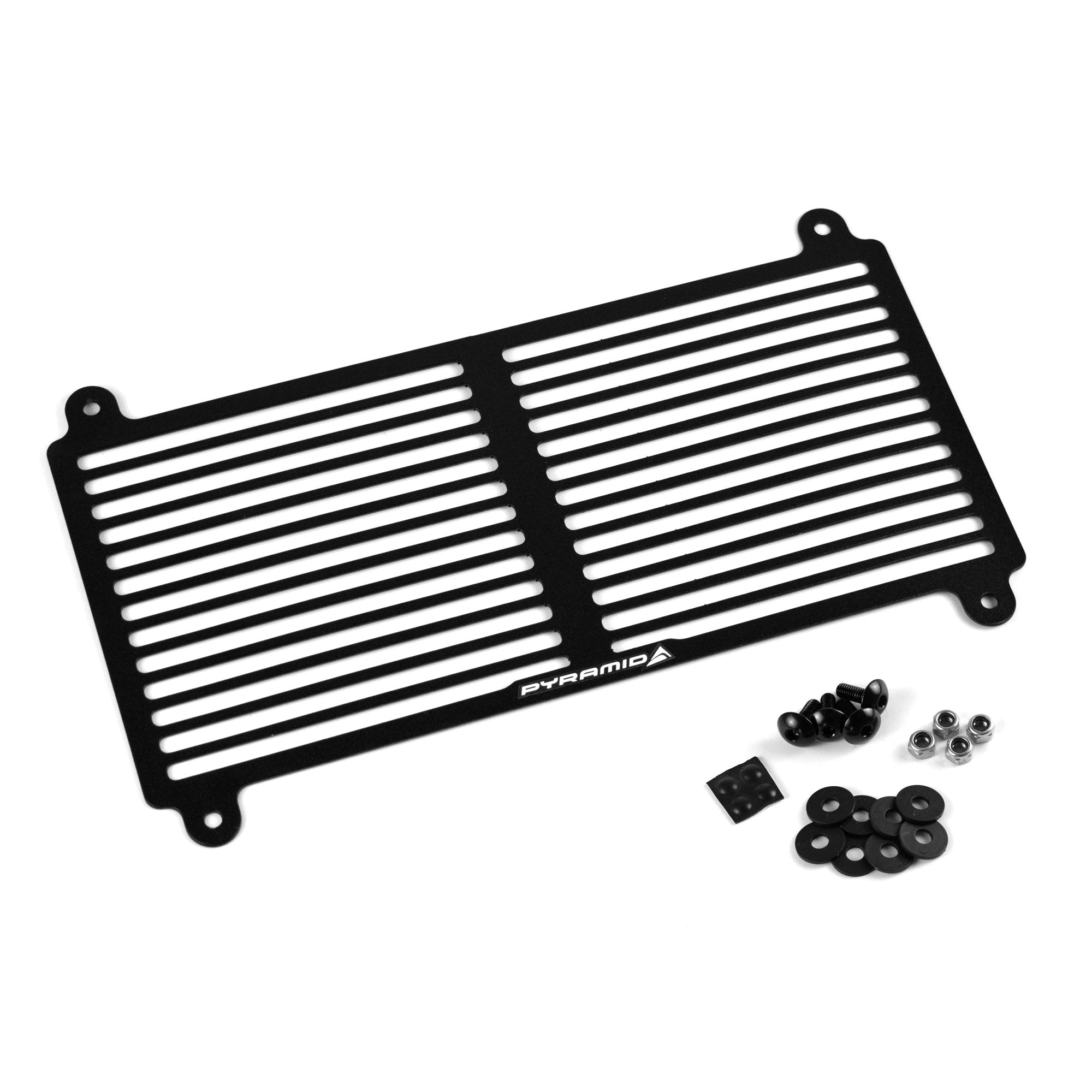 Pyramid Radiator Guard | Matte Black | Kawasaki Ninja 650 2017>Current -   Pyramid Motorcycle Accessories