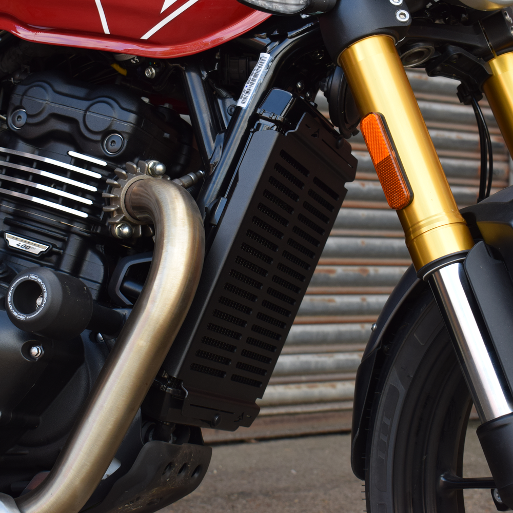 Pyramid Radiator Guard | Matte Black | Triumph Speed 400 2024>Current