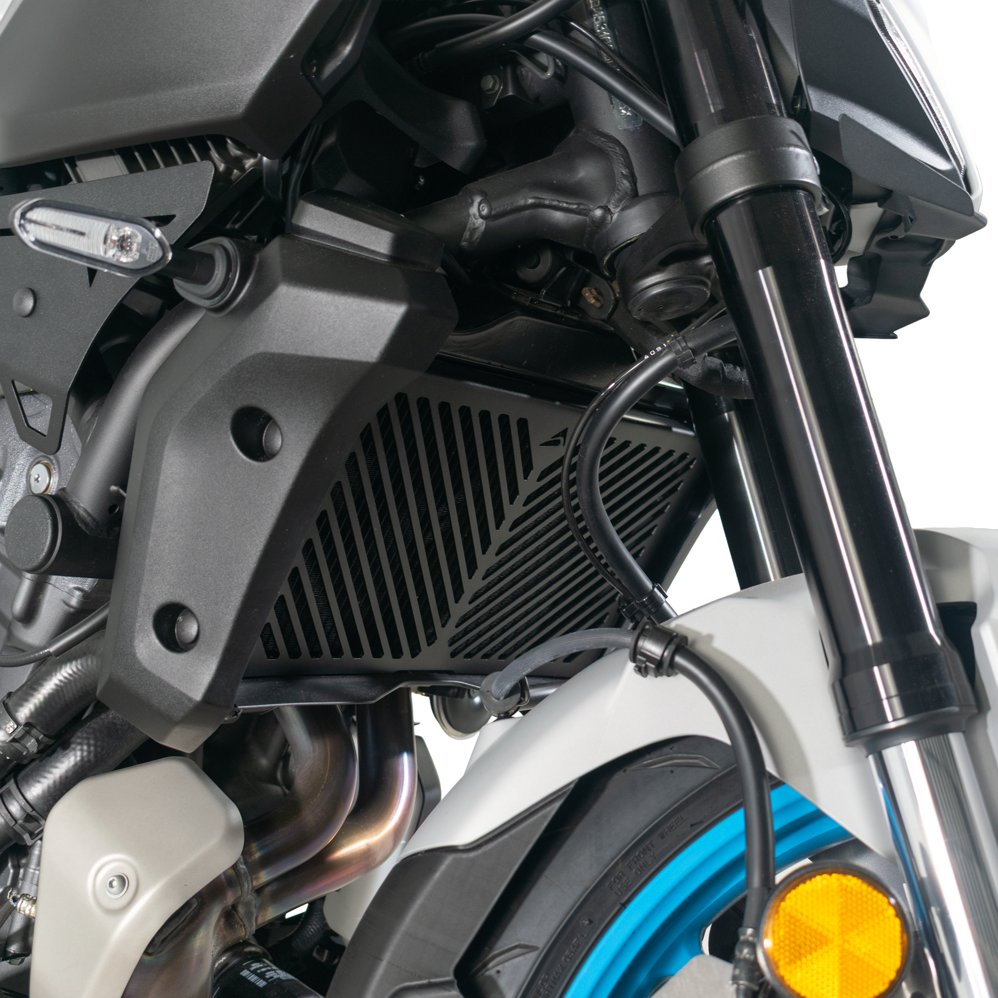 Pyramid Radiator Guard | Matte Black | Yamaha MT-07 2025>Current-Radiator Guards-Pyramid Motorcycle Accessories