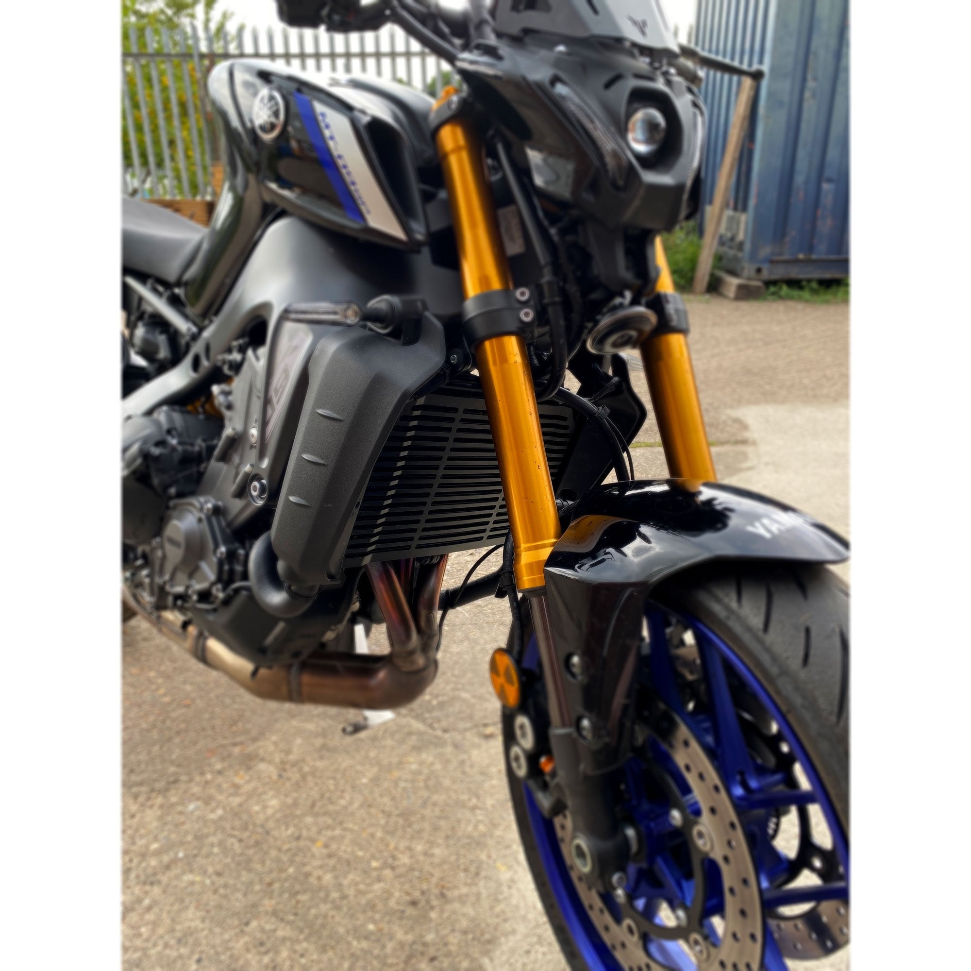 Pyramid Radiator Guard | Matte Black | Yamaha MT-09 SP 2021>2023-522004M-Radiator Guards-Pyramid Motorcycle Accessories