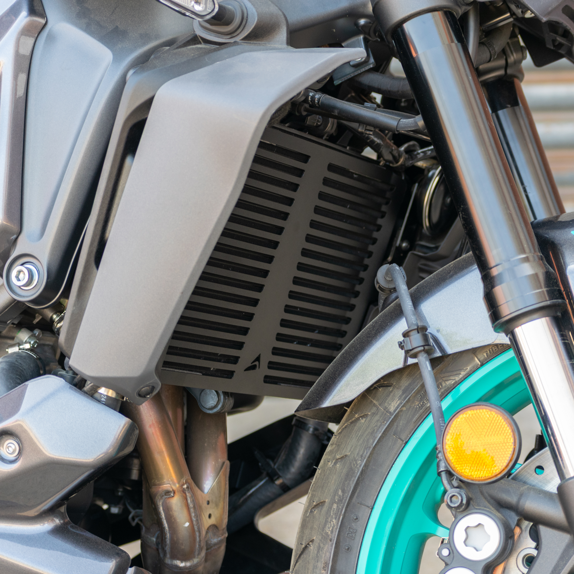 Pyramid Radiator Guard | Matte Black | Yamaha Tracer 9 2025>Current-Radiator Guards-Pyramid Motorcycle Accessories